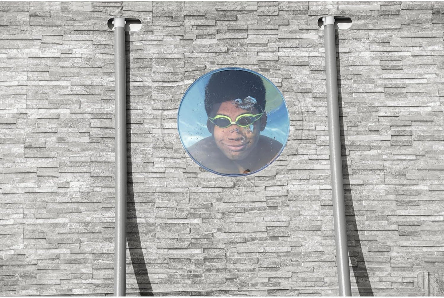 Power Steel Swim Vista Series II 14' x 8' 2" x 39.5" Above Ground Outdoor Swimming Pool Set with 530 GPH Filter Pump, Ladder, and Pool Cover