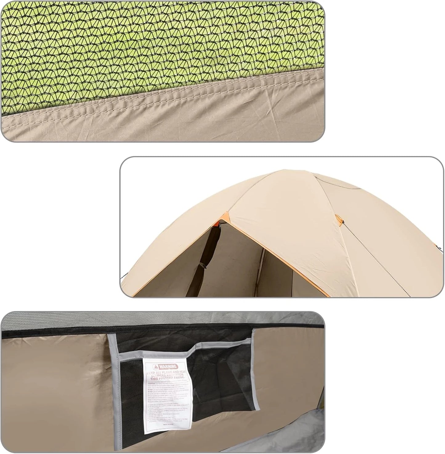 Camping Tent 2/3/4/6 Person Dome Tent Portable Camping Tent for Outdoor and Backpacking Beach