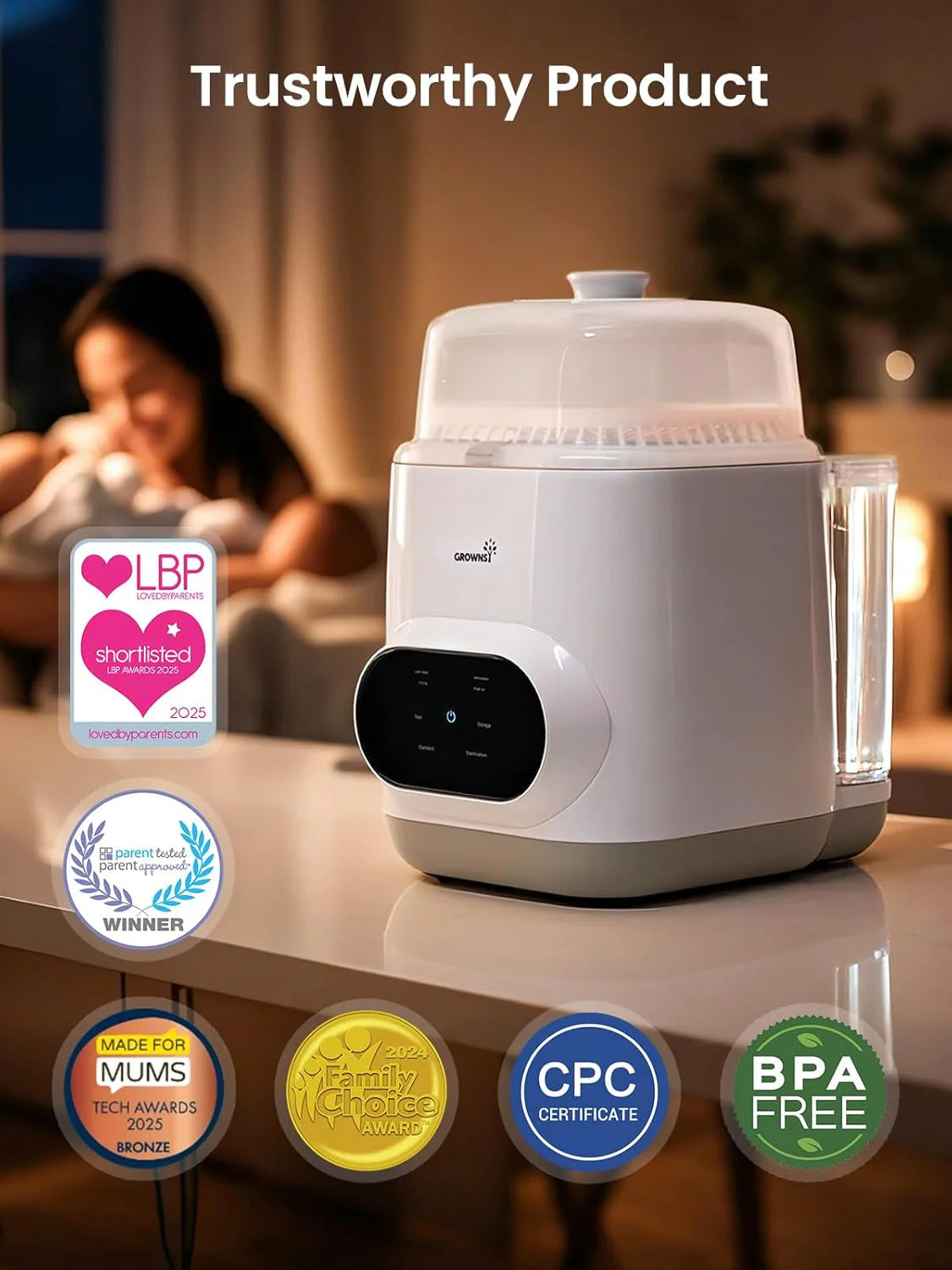 Bottle Washer Pro | All-in-One Bottle Washer and Sterilizer and Dryer | Baby Bottle Washer for Bottles, Pump Parts & Baby Essentials