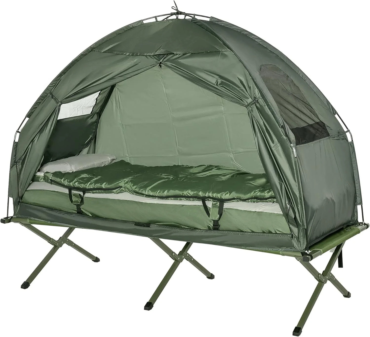 Camping tent bed, 4-in-1 foldable tent bed combo