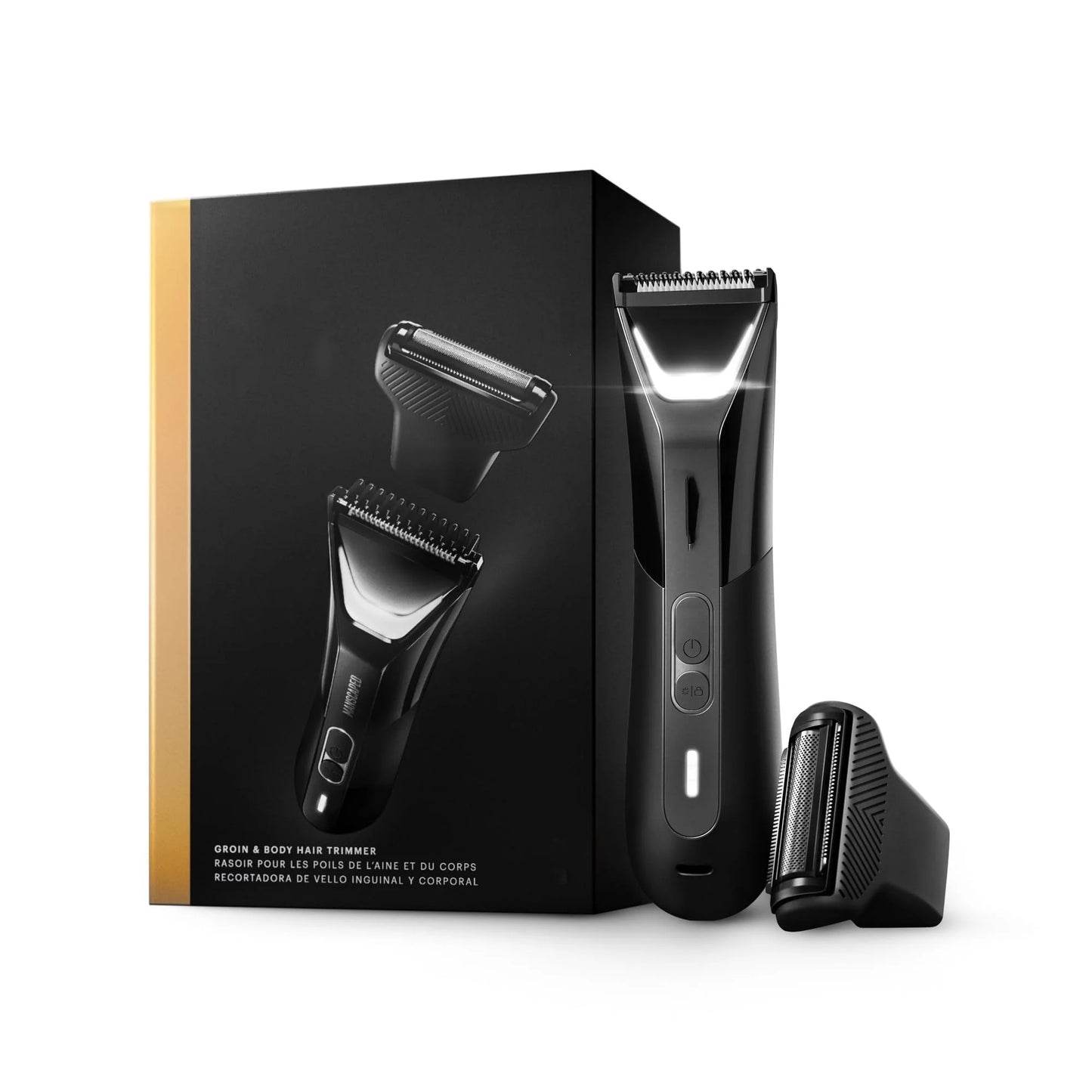 Body Hair Trimmer Foil Blades, Waterproof Wet/Dry Groomer, USB-C Rechargeable with Travel Pouch