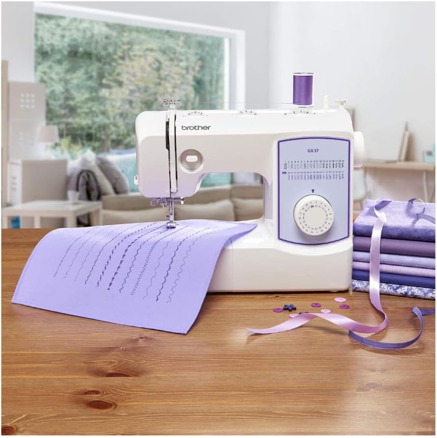 Sewing Machine, GX37, 37 Built-in Stitches, 6 Included Sewing Feet