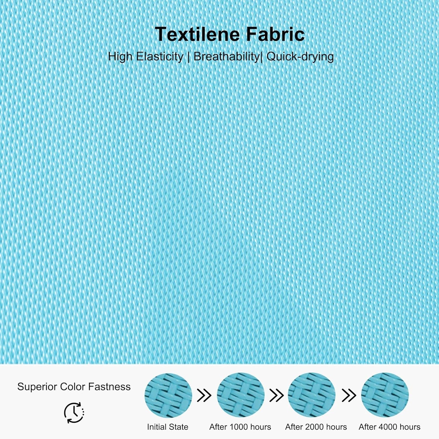 PURPLE LEAF Patio Tanning Lounge Chair Set with Face Down Hole Outdoor Aluminum Adjustable Reclining Chairs Wheels Pillows and Table for Poolside Beach Sunbathing Lounger, Beige