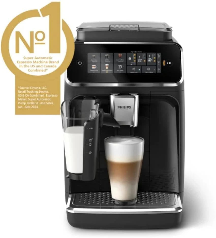 Fully automatic espresso machine - 6 hot and iced beverages with ceramic grinder