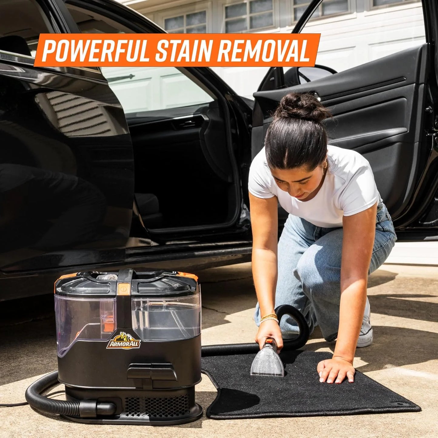 7 Amp Portable Spot Cleaner for Car Cleaning, Carpet and Upholstery Stain Removal