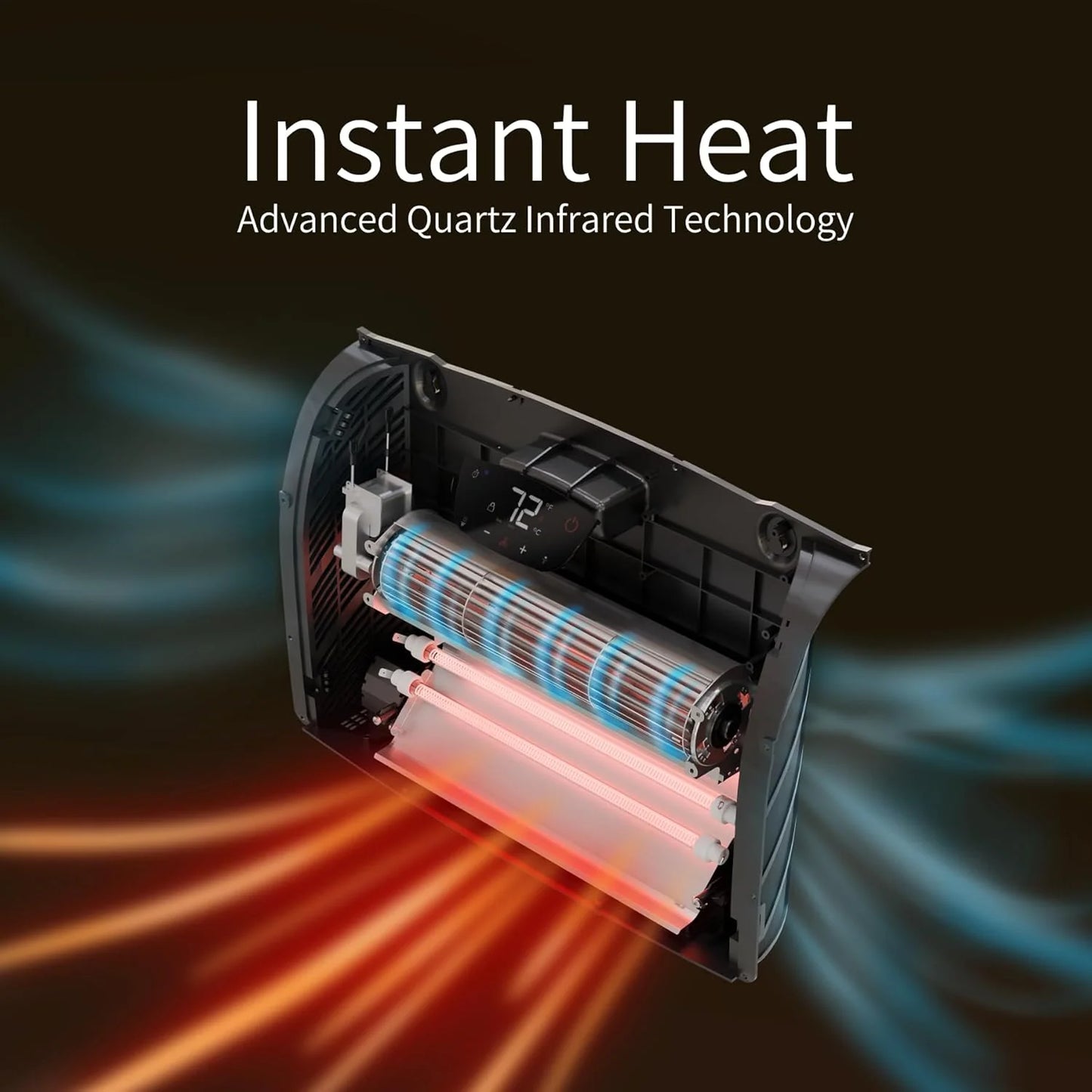 HS-1500-PHX-WIFI Infrared Heater, Wifi Wall Mounted