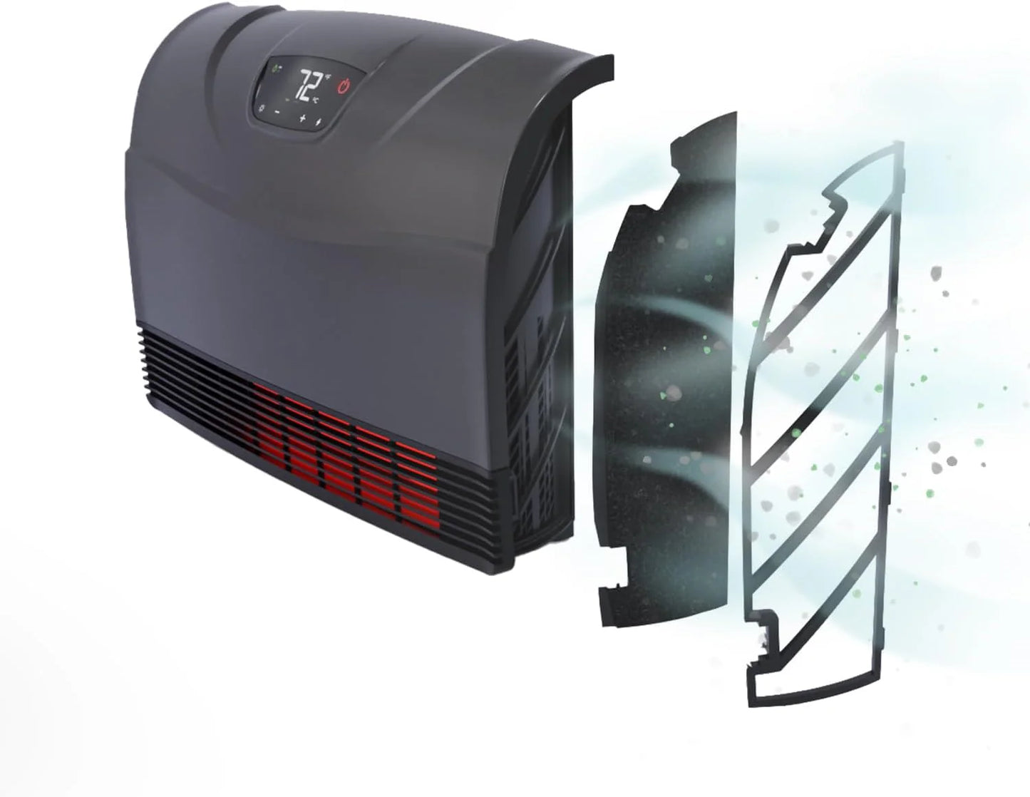HS-1500-PHX-WIFI Infrared Heater, Wifi Wall Mounted