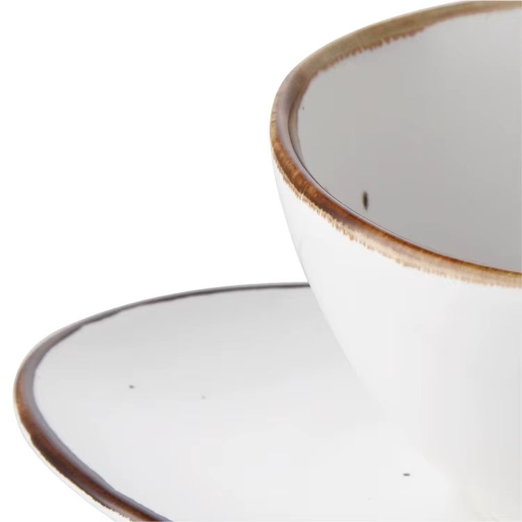 Stylish Ceramic Cup and Saucer Set for Coffee or Tea