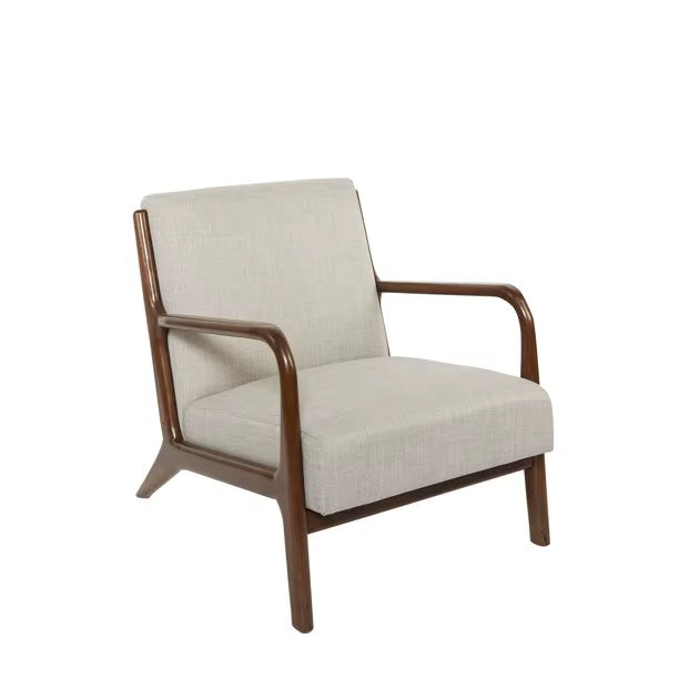 Mid Century Lounge Chair with Upholstered Fabric for Living Room