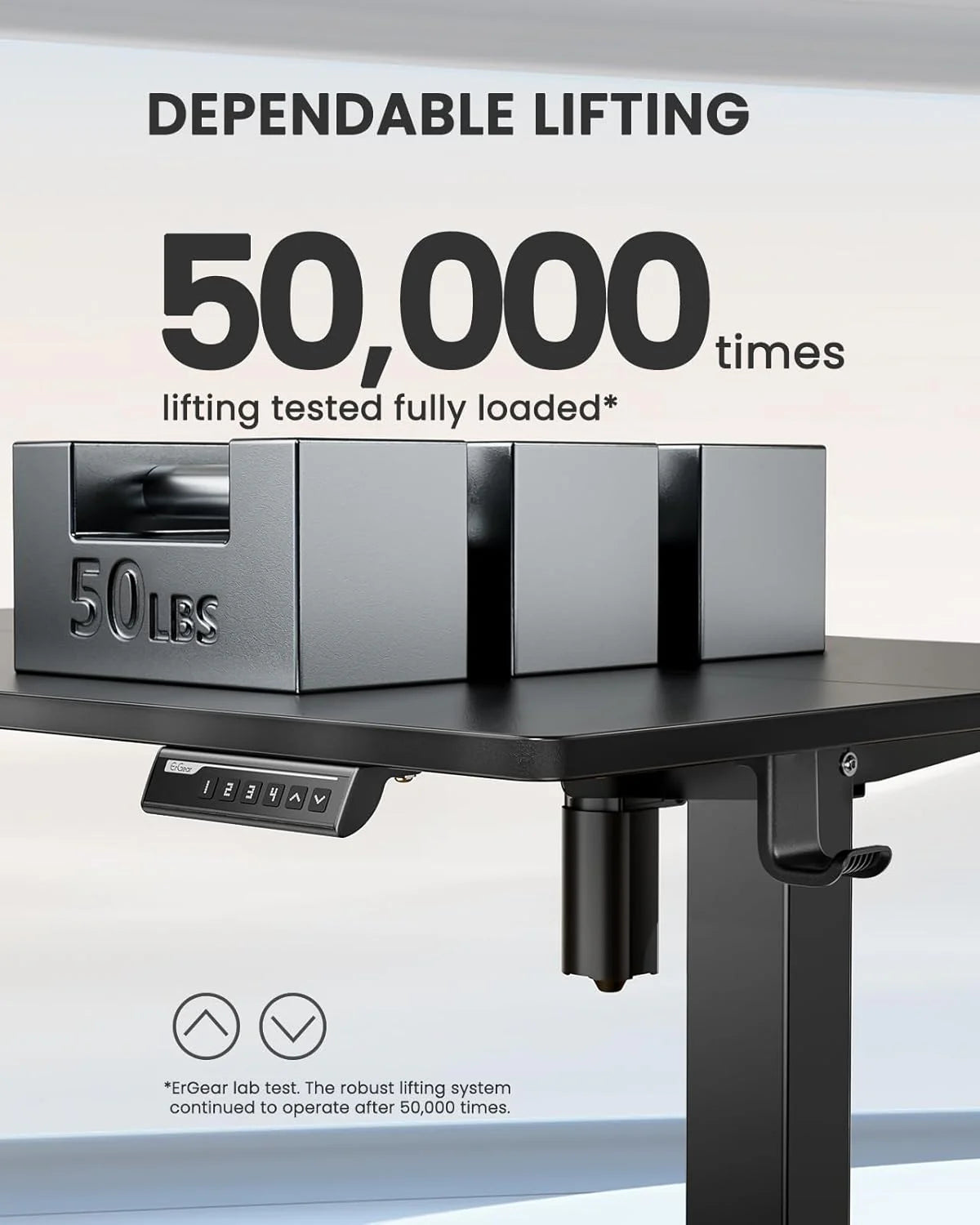 Height Adjustable Electric Standing Desk 47.2 x 23.6 Inches