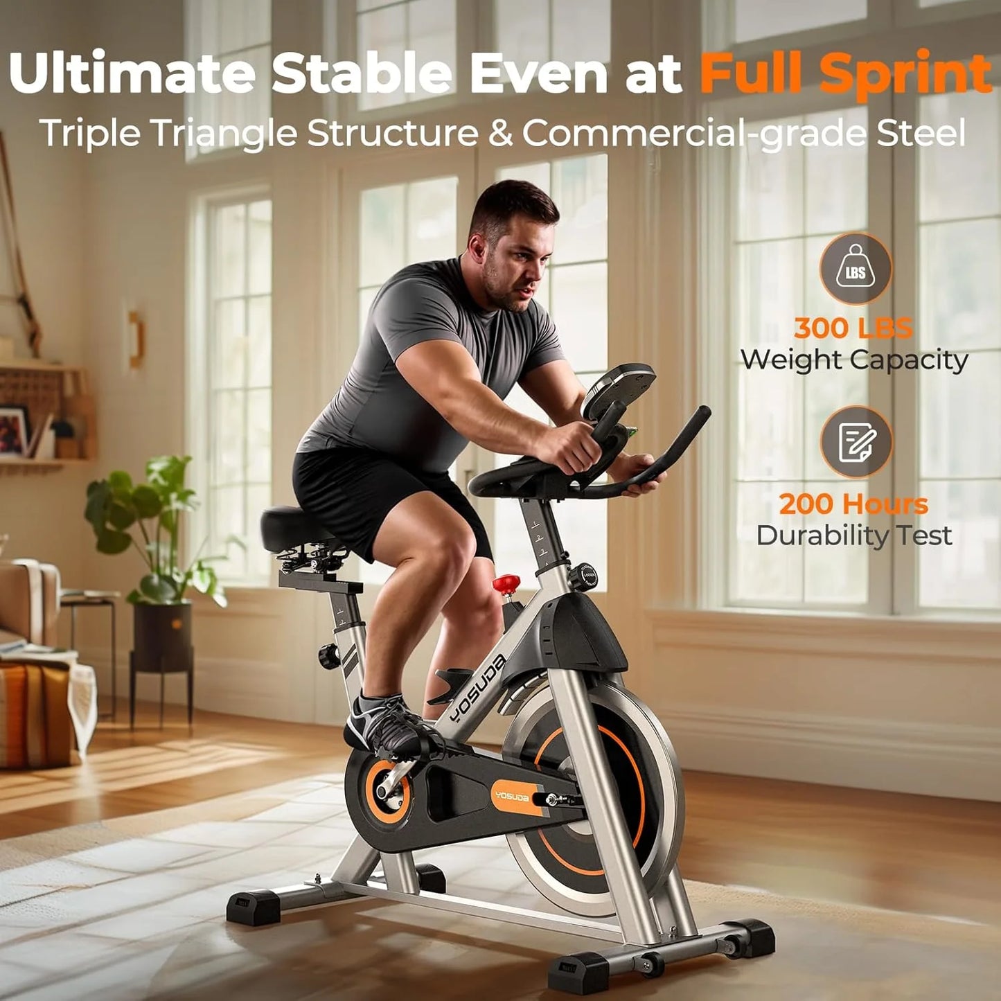 Arita brand fitness bicycle Home fixed fitness treadmill Low noise design, tablet stand