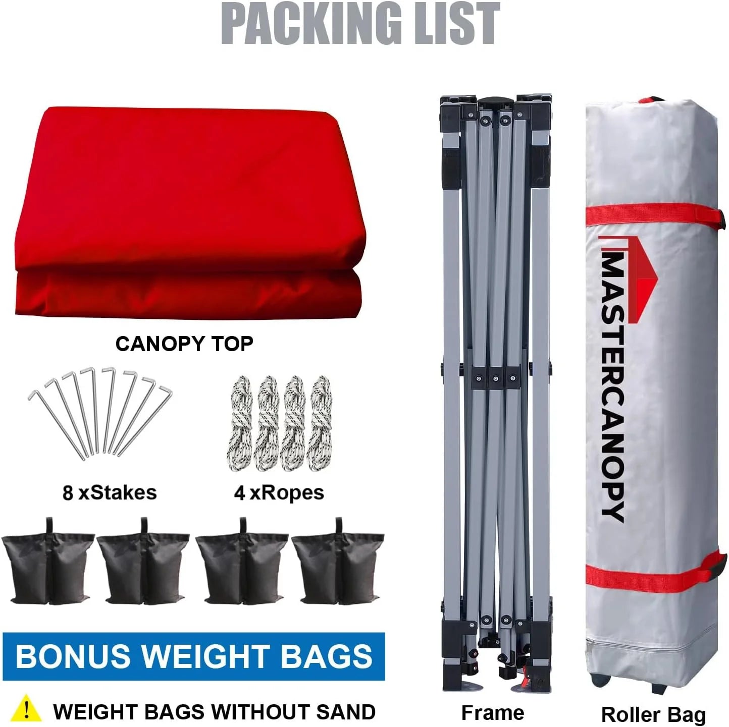 Durable Pop-up Canopy Tent with Roller Bag (10x10, Black)