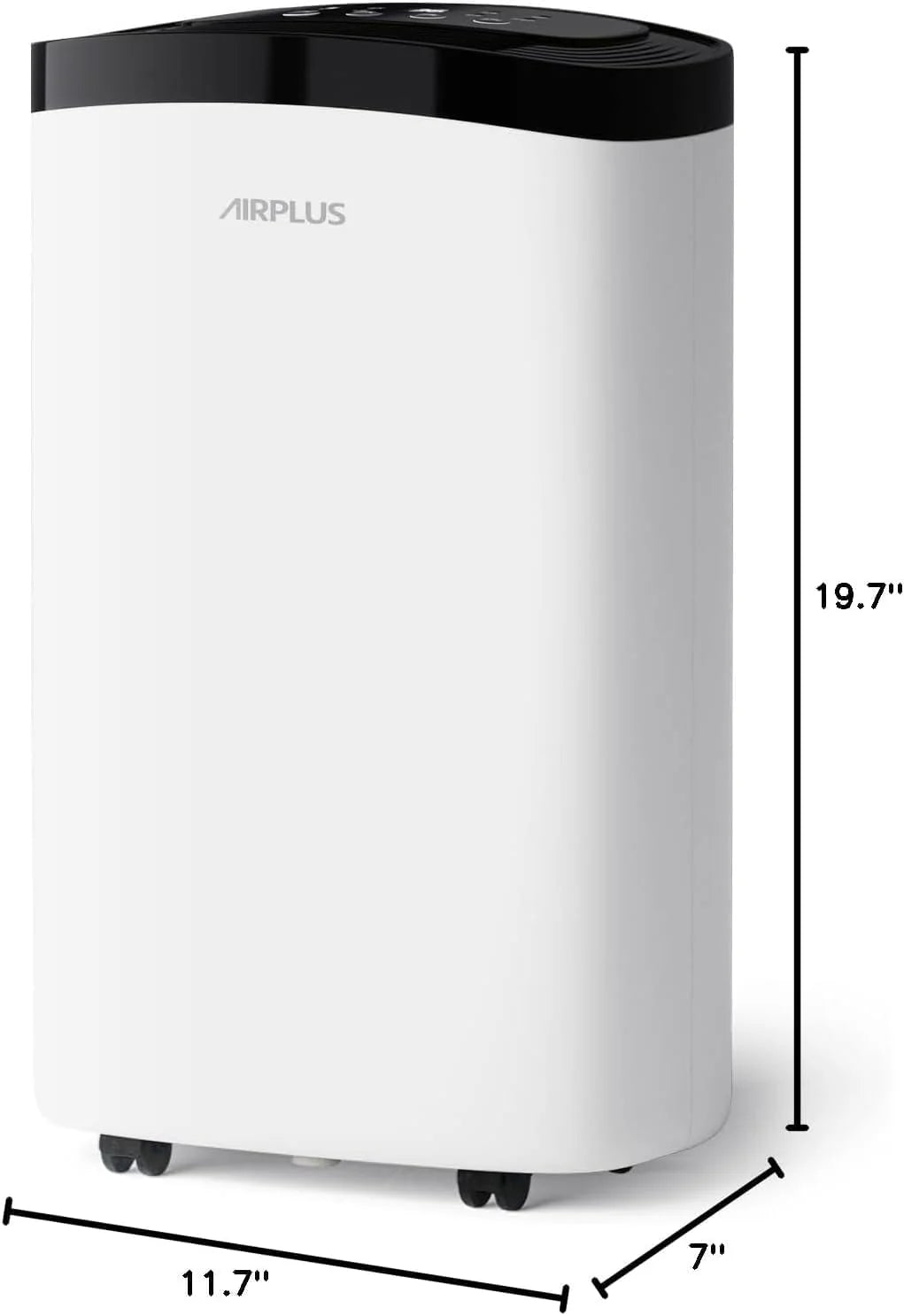AIRPLUS 1,500 Sq. Ft Dehumidifier for Basement, 30 Pints Powerful Dehumidifier for Home, Large Rooms, Bedrooms, Sufficient Capacity Water Tank with Drain Hose (AP1907)