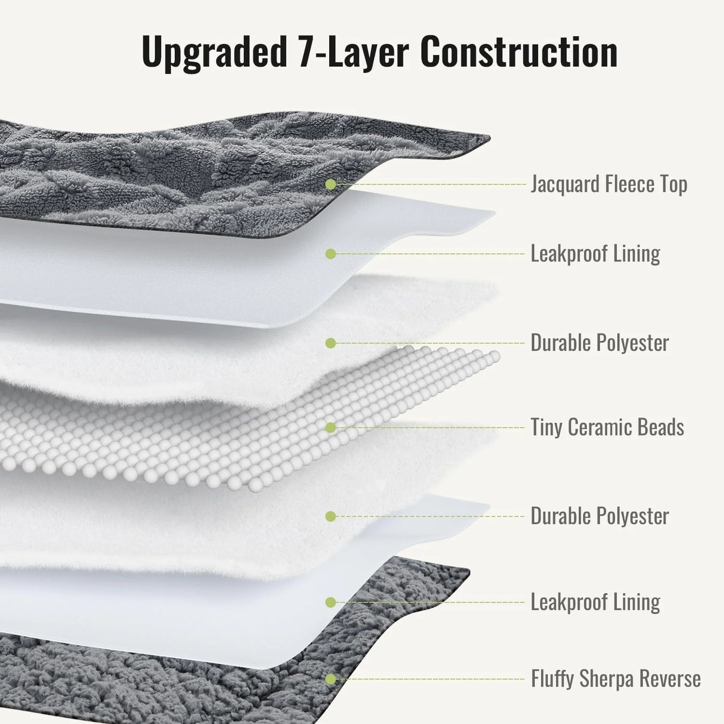 Weighted Blanket for Adults Queen Size 15lbs 60x80 inches