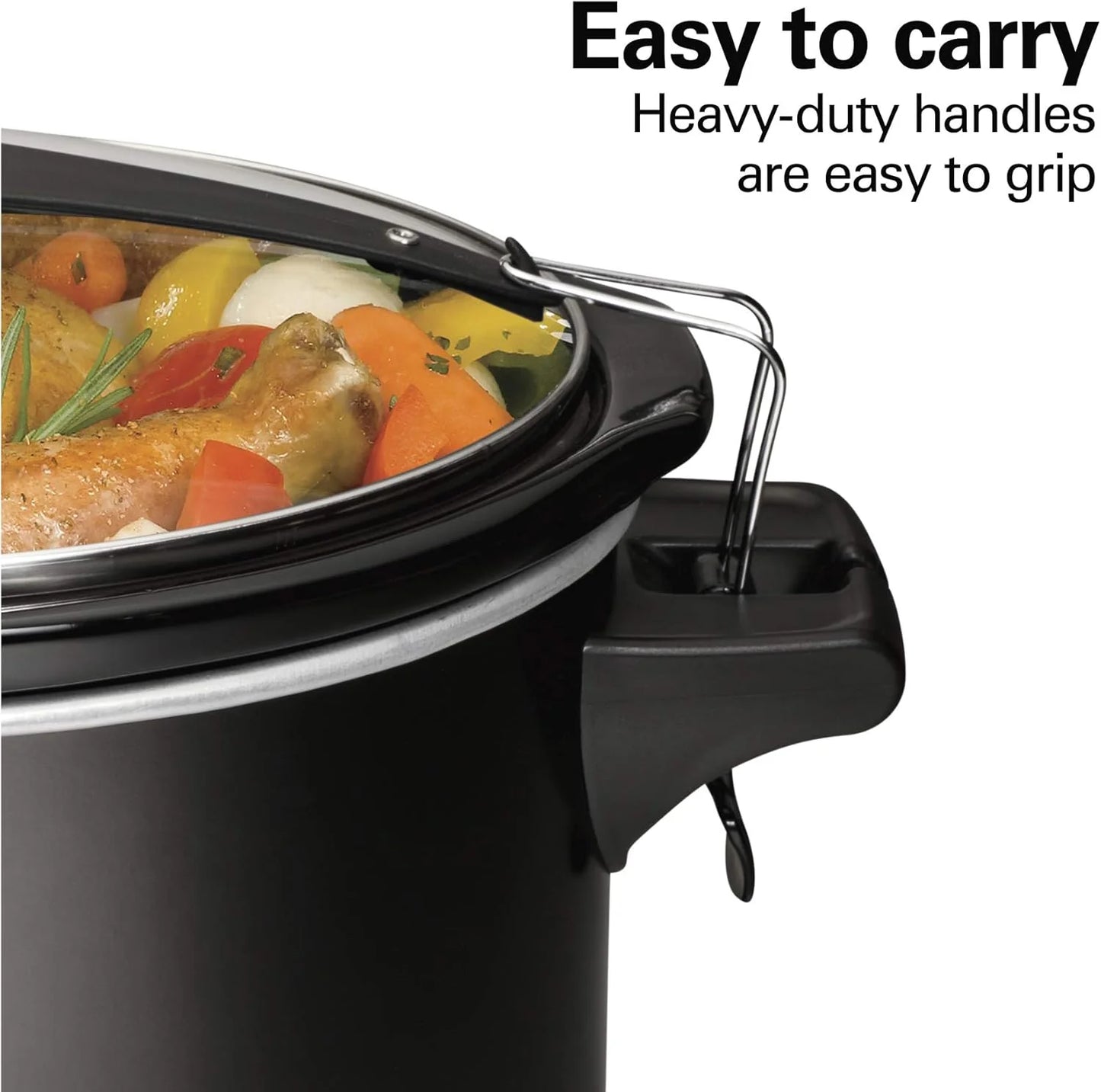 Slow Cooker, Extra Large 10 Quart, Stay or Go Portable With Lid Lock