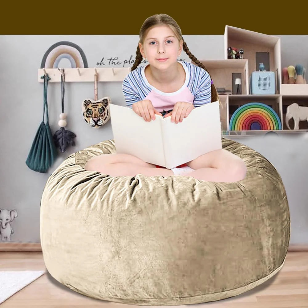 60" inch Oversized Bean Bag Sofa with Filling, Memory Sponge Bean Bag Chair