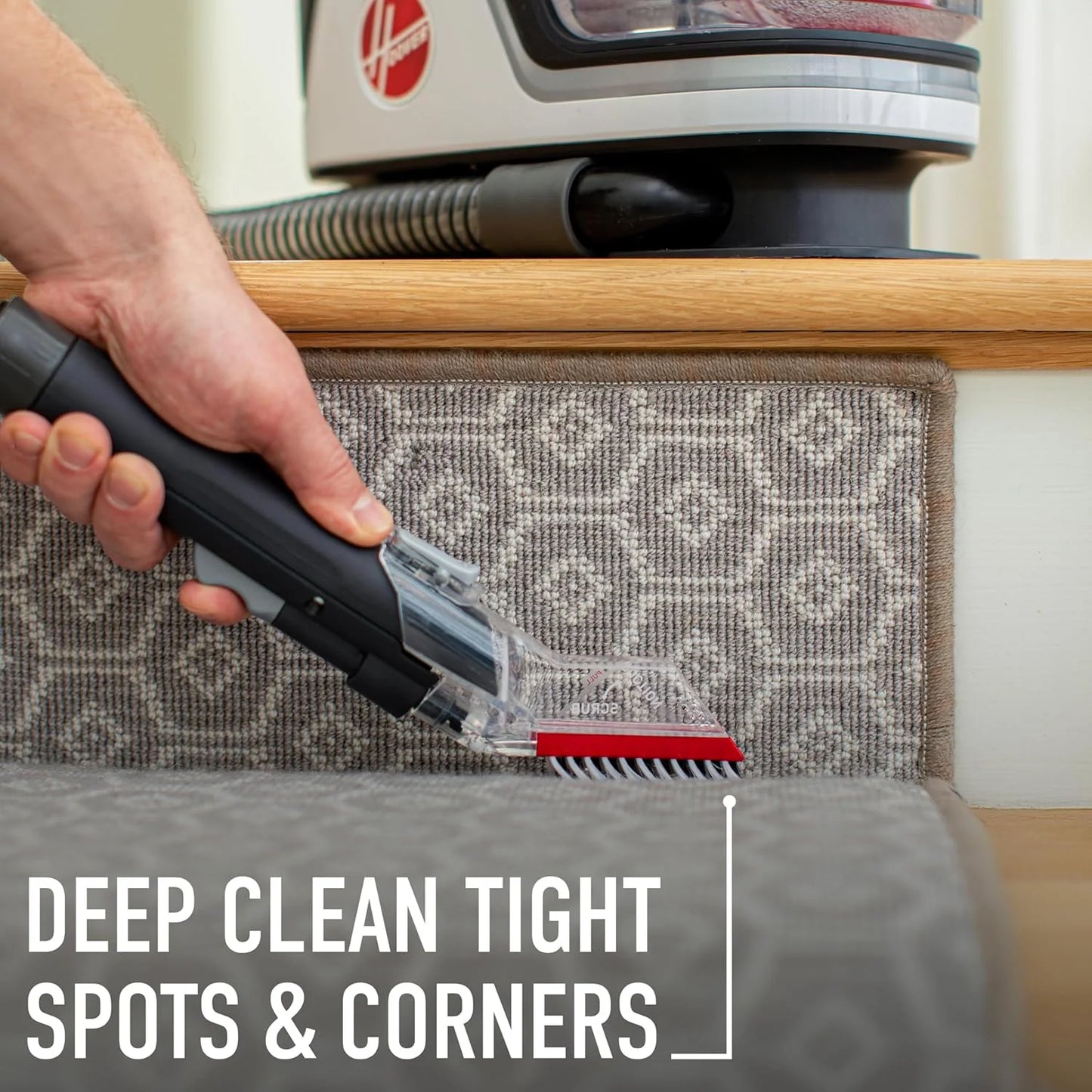 Hoover CleanSlate Plus Portable Carpet & Upholstery Spot Cleaner with Powerful Suction and Multiple Tools