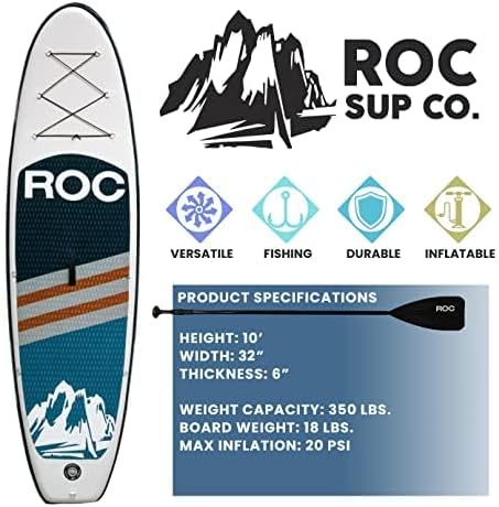 ROC inflatable stand-up paddle board high-quality SUP paddle board accessories