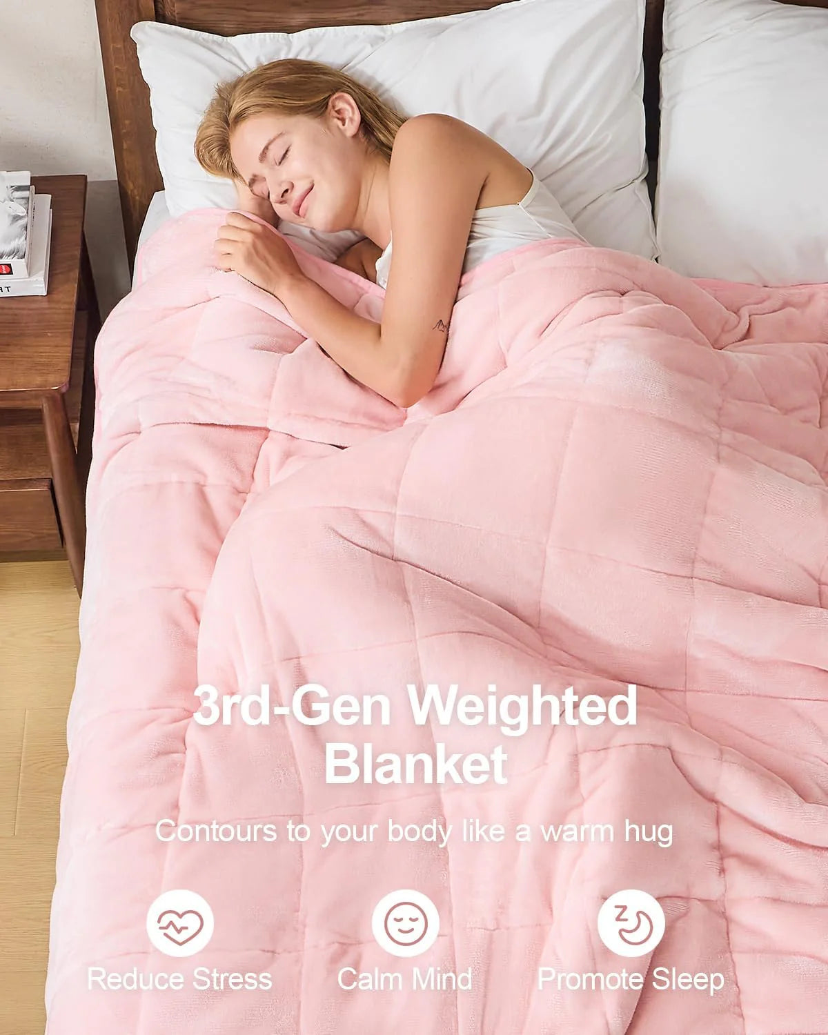 Sherpa Fleece Weighted Blanket 15 lbs 60"x 80"