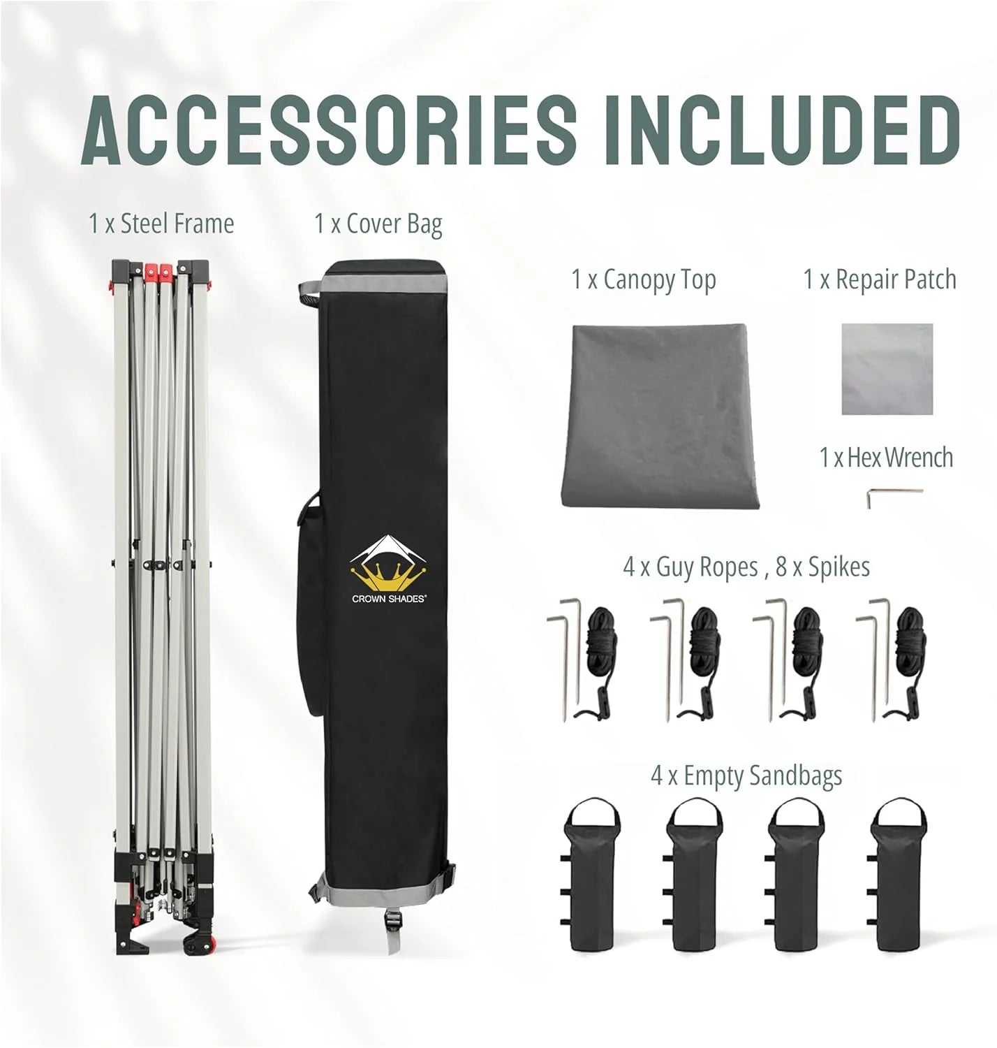 10x10 Pop-Up Awning - One-Click Installation Beach Tent - Outdoor Sunshade Silver Coated Top, 3 Heights and 4 Sand Pockets