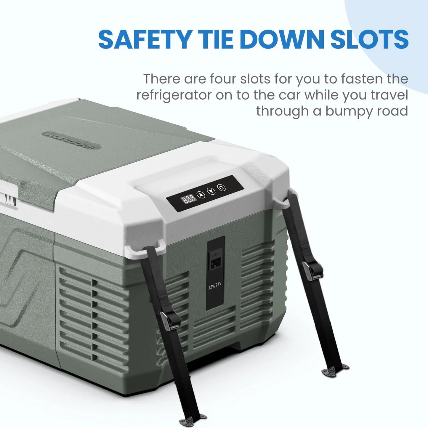 Alpicool 12 Volt Refrigerator 12V Car Fridge 10 Quart Small Car Refrigerator Portable Fridge 12/24V DC 110~240 Volt AC for Truck RV Camper SUV Portable Freezer Electric Cooler for Camping (-4℉-68℉)