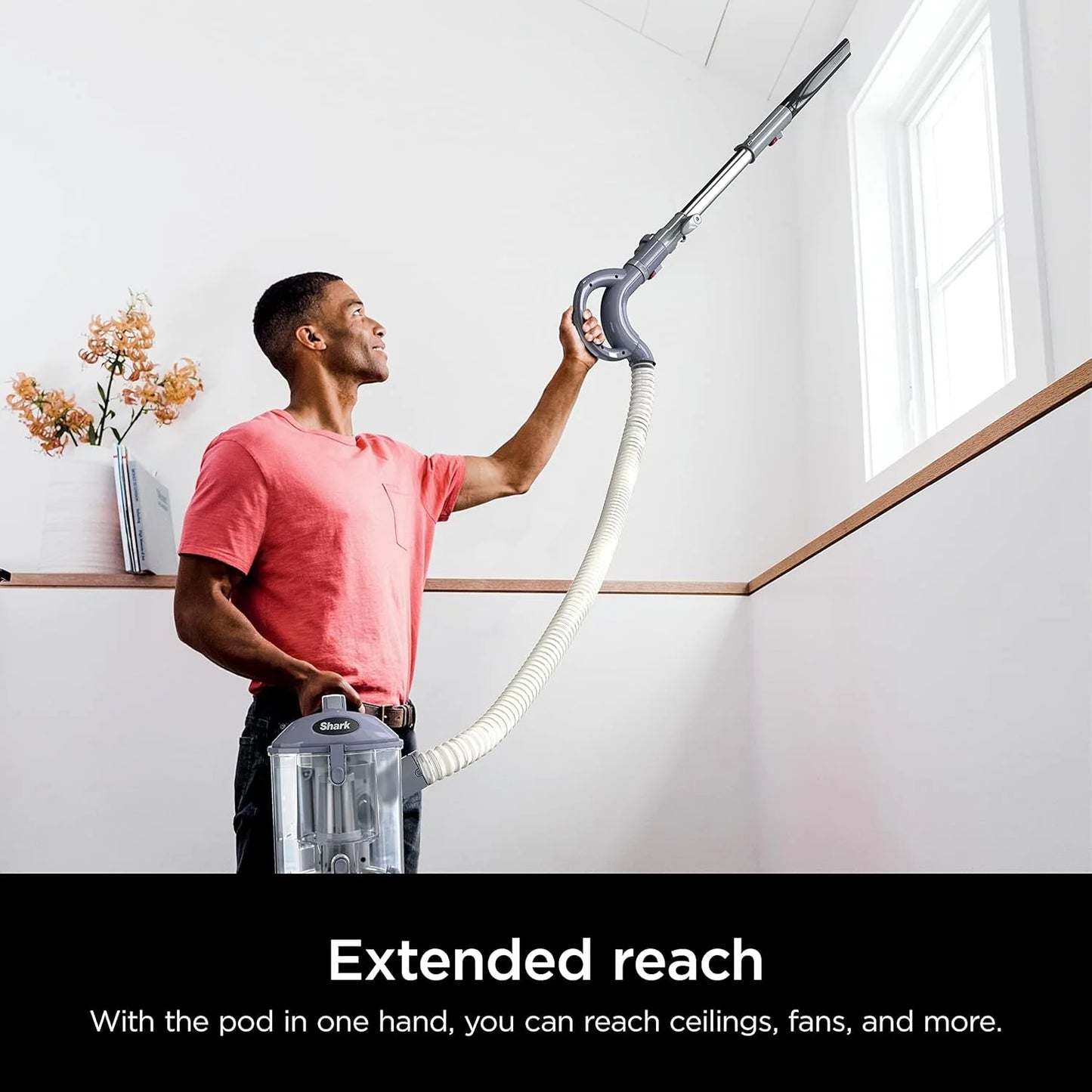 Upright Vacuum Navigator Lift-Away Deluxe with Large Dust Cup Capacity HEPA Filter Swivel Steering Upholstery Tool & Crevice Tool