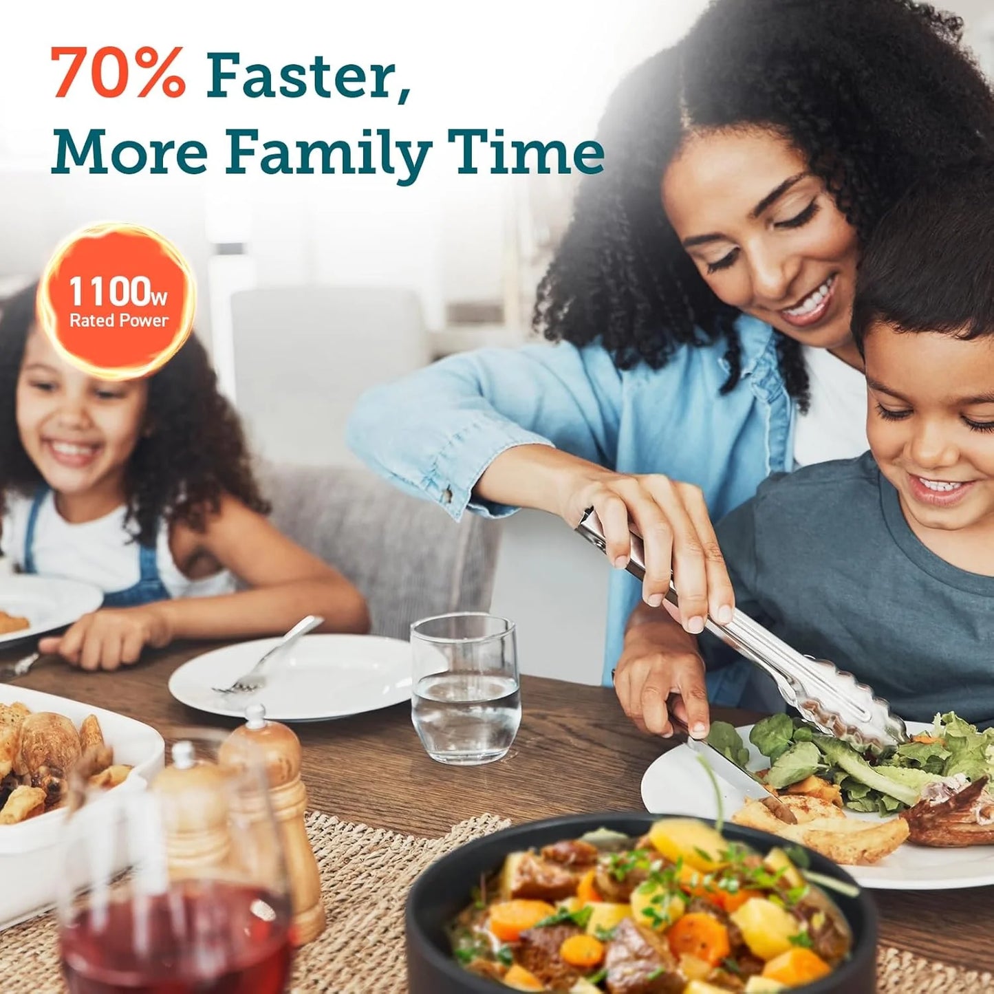 COSORI 6-Quart Stainless Steel Pressure Cooker Multi-Function Cooker with Ceramic Inner Pot for Rice, Slow Cooking, Sous Vide, and Stir-frying