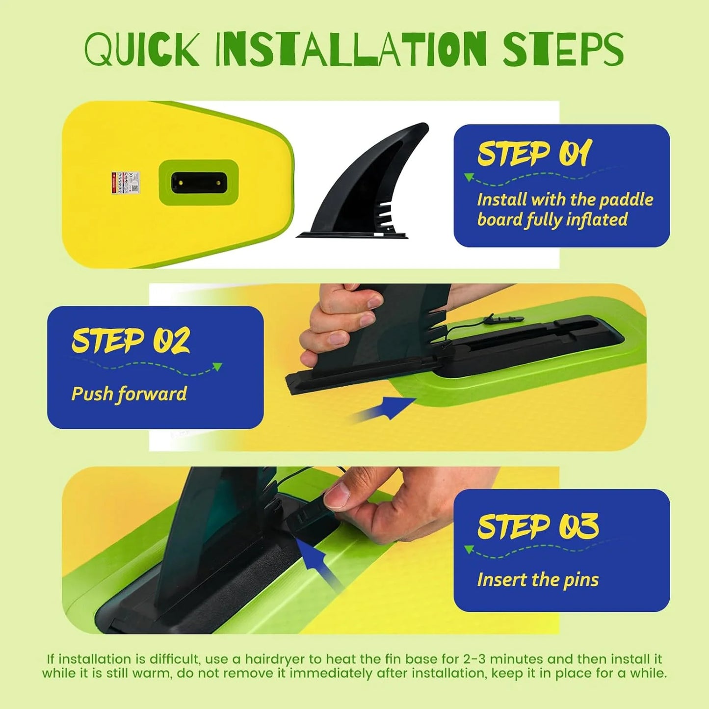 FunWater Inflatable Stand Up Paddle Board with Premium SUP Paddle Accessories, Non-Slip EVA Deck, 11'/10'6' Paddle