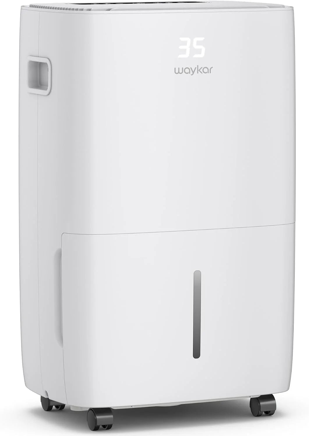 Waykar 2000 Sq. Ft Dehumidifier for Home and Basements, with Auto or Manual Drainage, 0.66 Gallon Water Tank Capacity