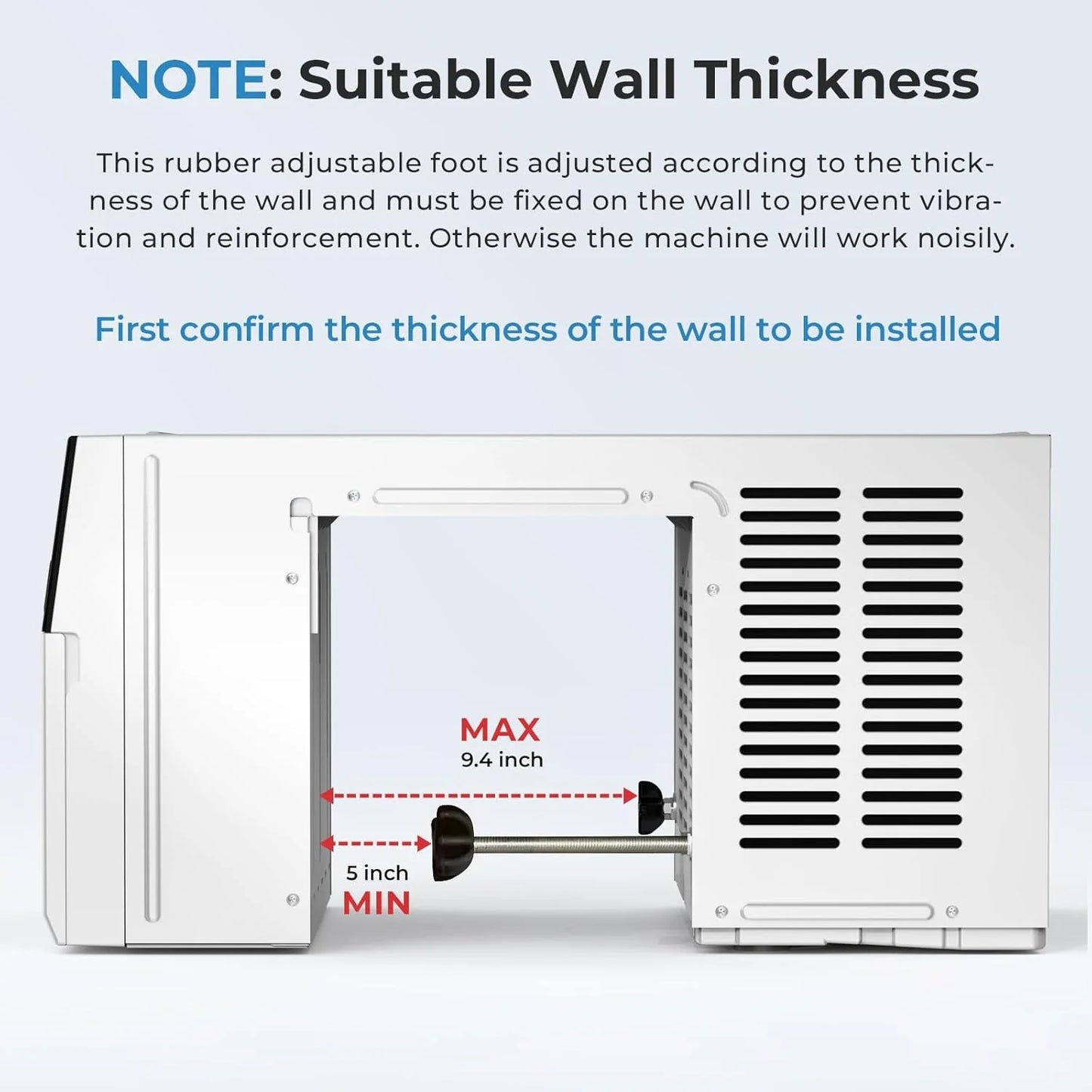 U-Shaped Window Air Conditioner, 12000BTU Window AC Unit, Cools up to 550 sq. ft., 6 Modes, Saddle Shape Window AC Unit, Full Window View, Energy Efficient