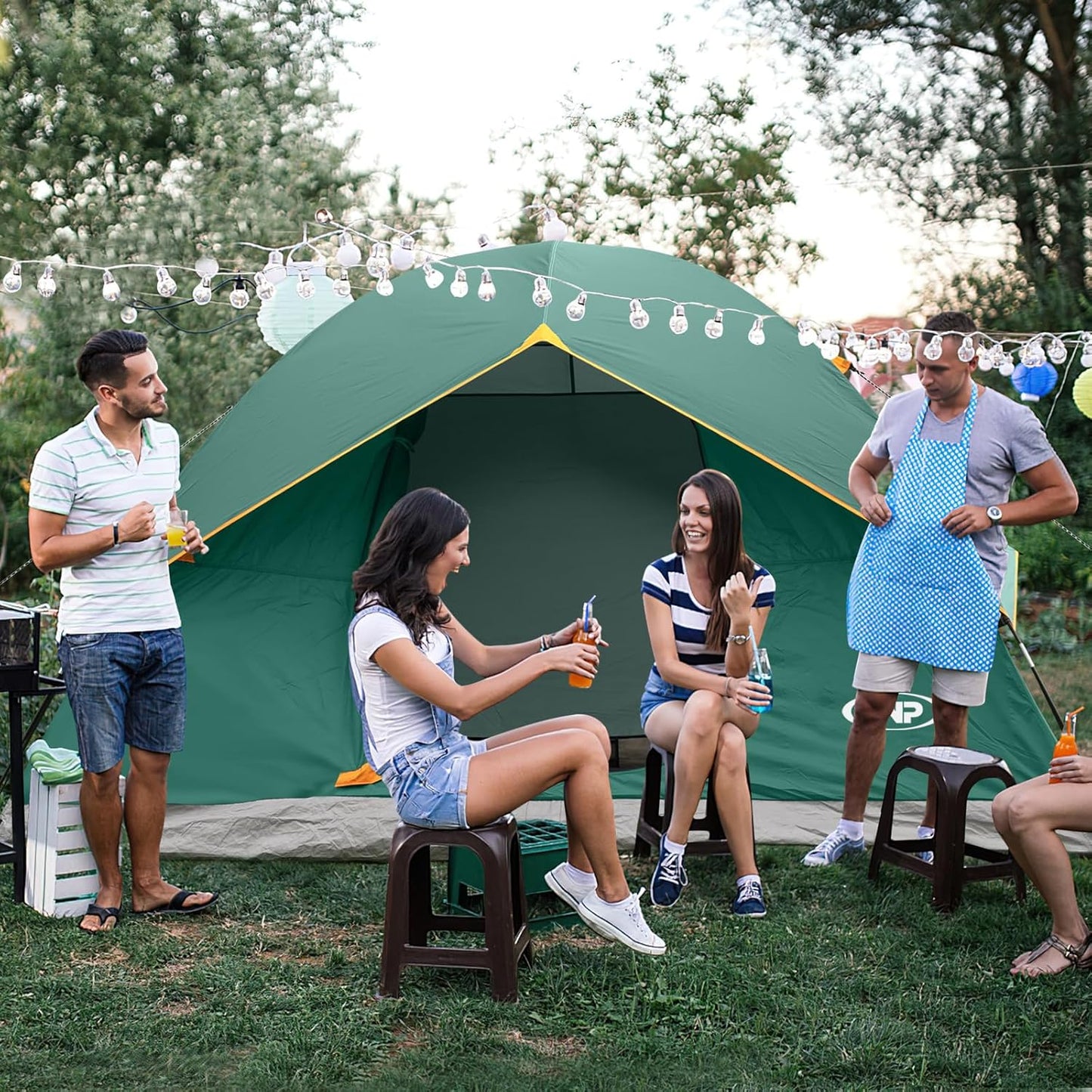 Camping Tent 2/3/4/6 Person Dome Tent Portable Camping Tent for Outdoor and Backpacking Beach