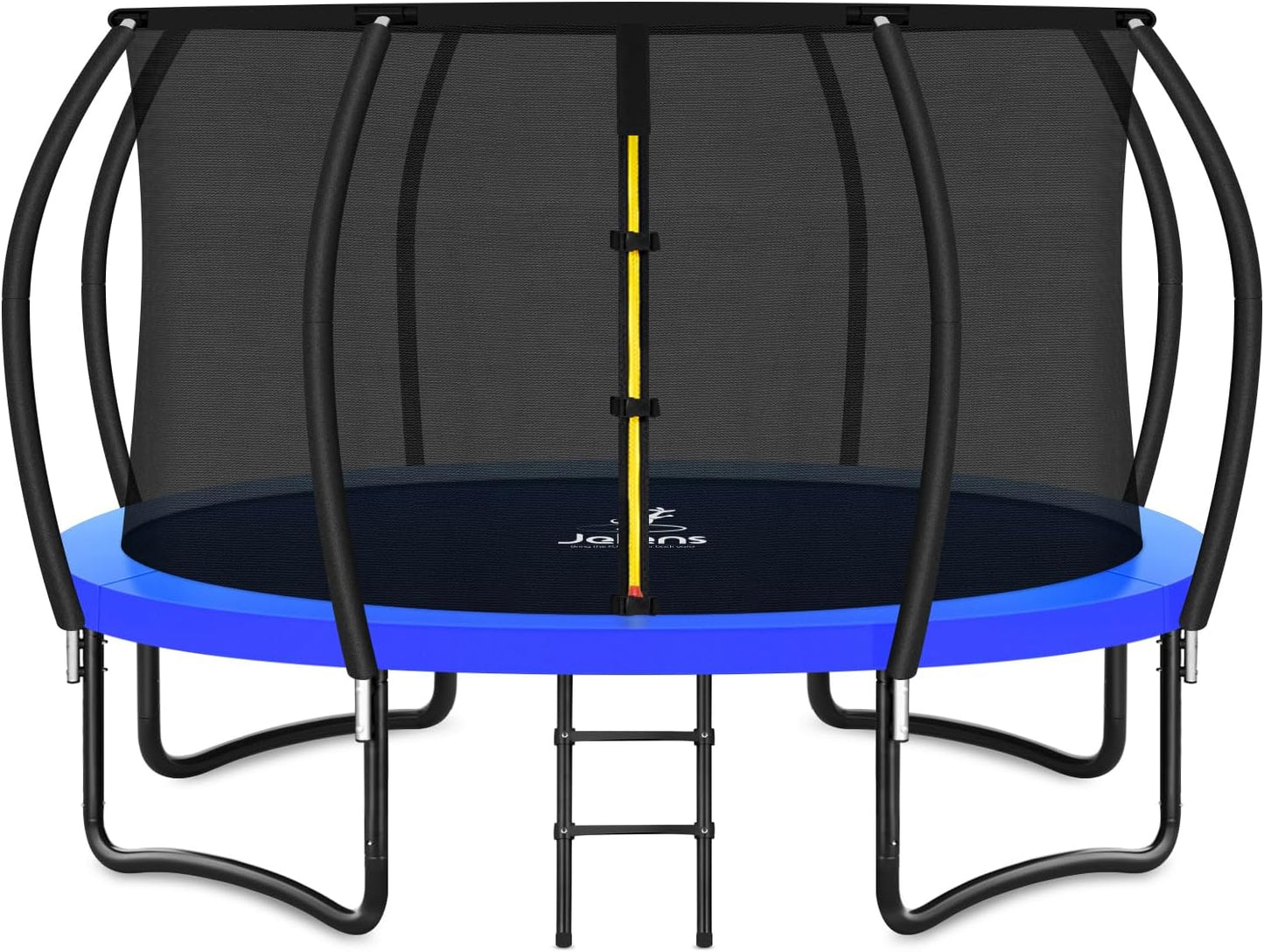 Trampoline 8FT 10FT 12FT 14FT 16FT, Recreational Trampolines with Enclosure Net and Ladder, Outdoor Anti-Rust Trampolines for Kids and Adults, ASTM Approved