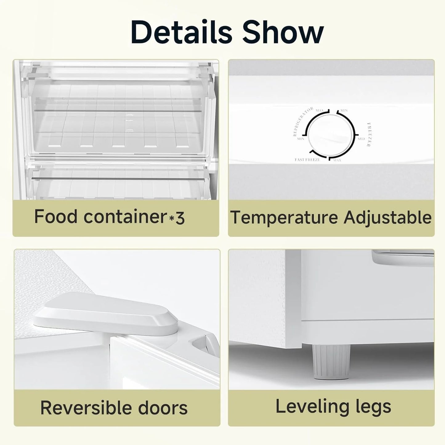 BANGSON Upright Freezer, 7.0 Cu.ft Stand Up Freezer, Convertible Upright Freezer/Refrigerator, Single Door for Kitchen,Garage, Office, Apartment, Silver