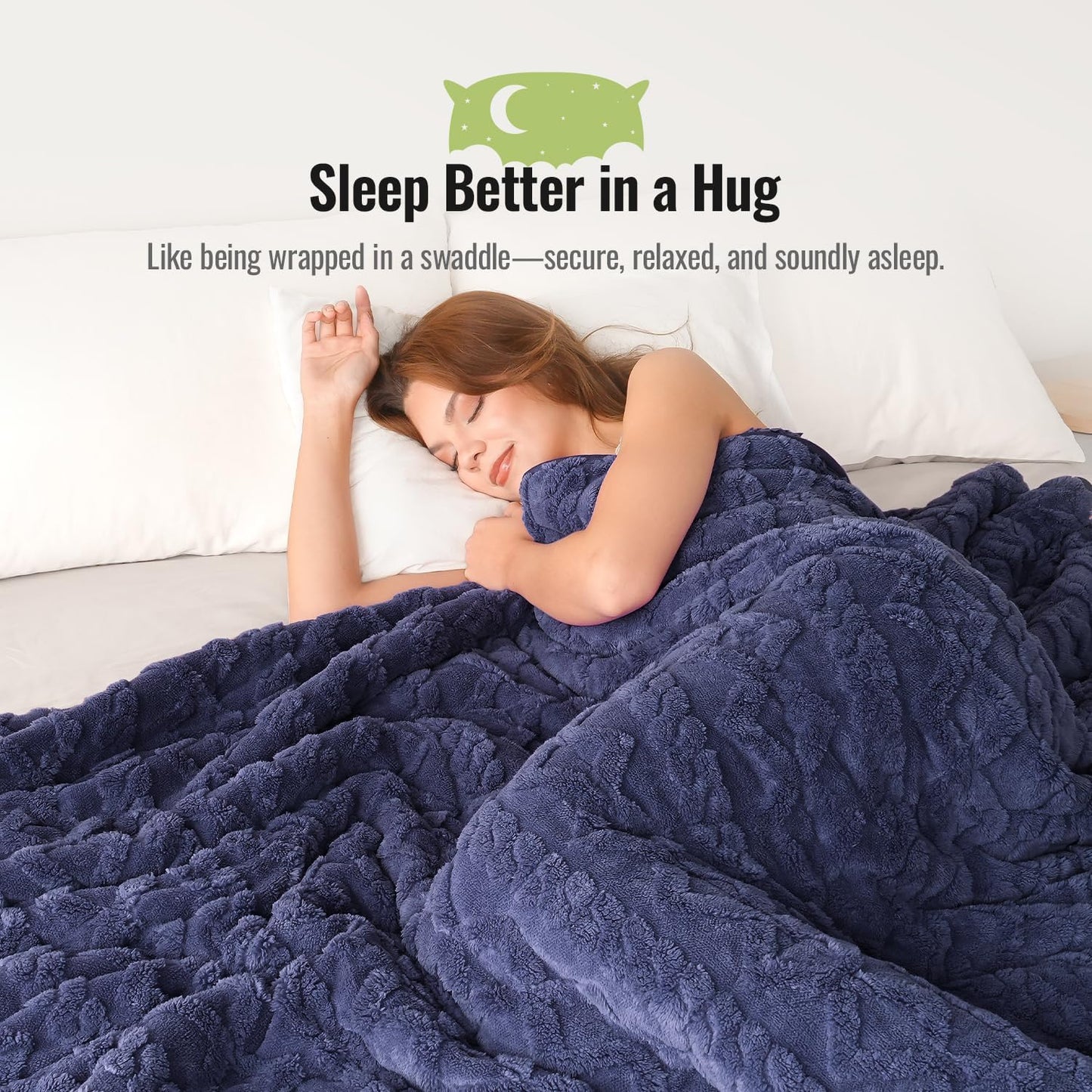 Weighted Blanket for Adults Queen Size 15lbs 60x80 inches