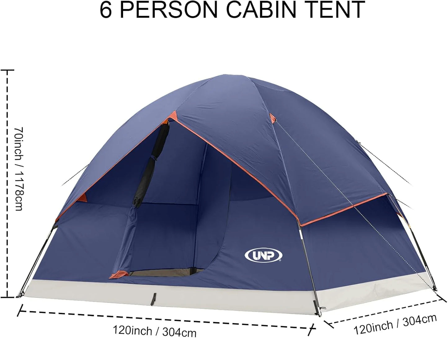 Camping Tent 2/3/4/6 Person Dome Tent Portable Camping Tent for Outdoor and Backpacking Beach