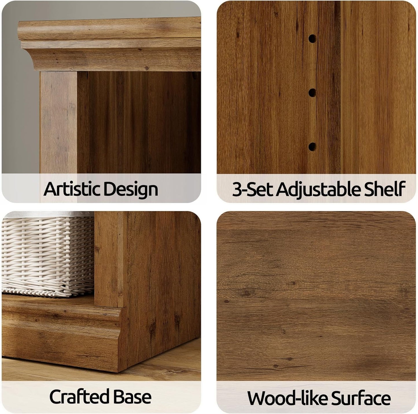 70-Inch Tall White Bookcase 5 Tiers Shelves Open Storage Bookshelf