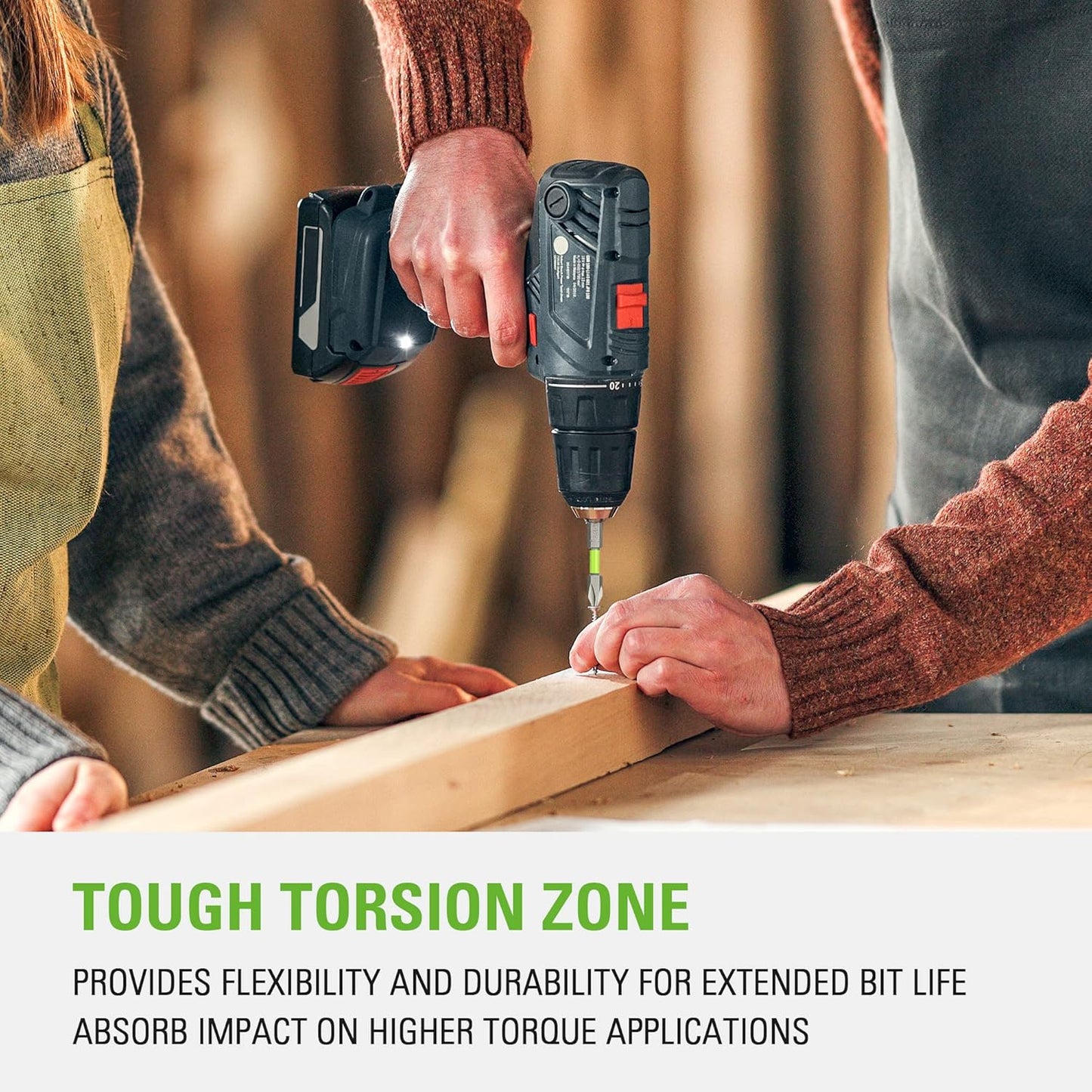 24V Brushless Cordless Drill and Impact Driver,Power Tool Combo Kit Included 1/2”Drill & 1/4”Hex Impact Driver and (2) Batteries, Fast Charger, 2 pcs Drill Bit Set & Bag