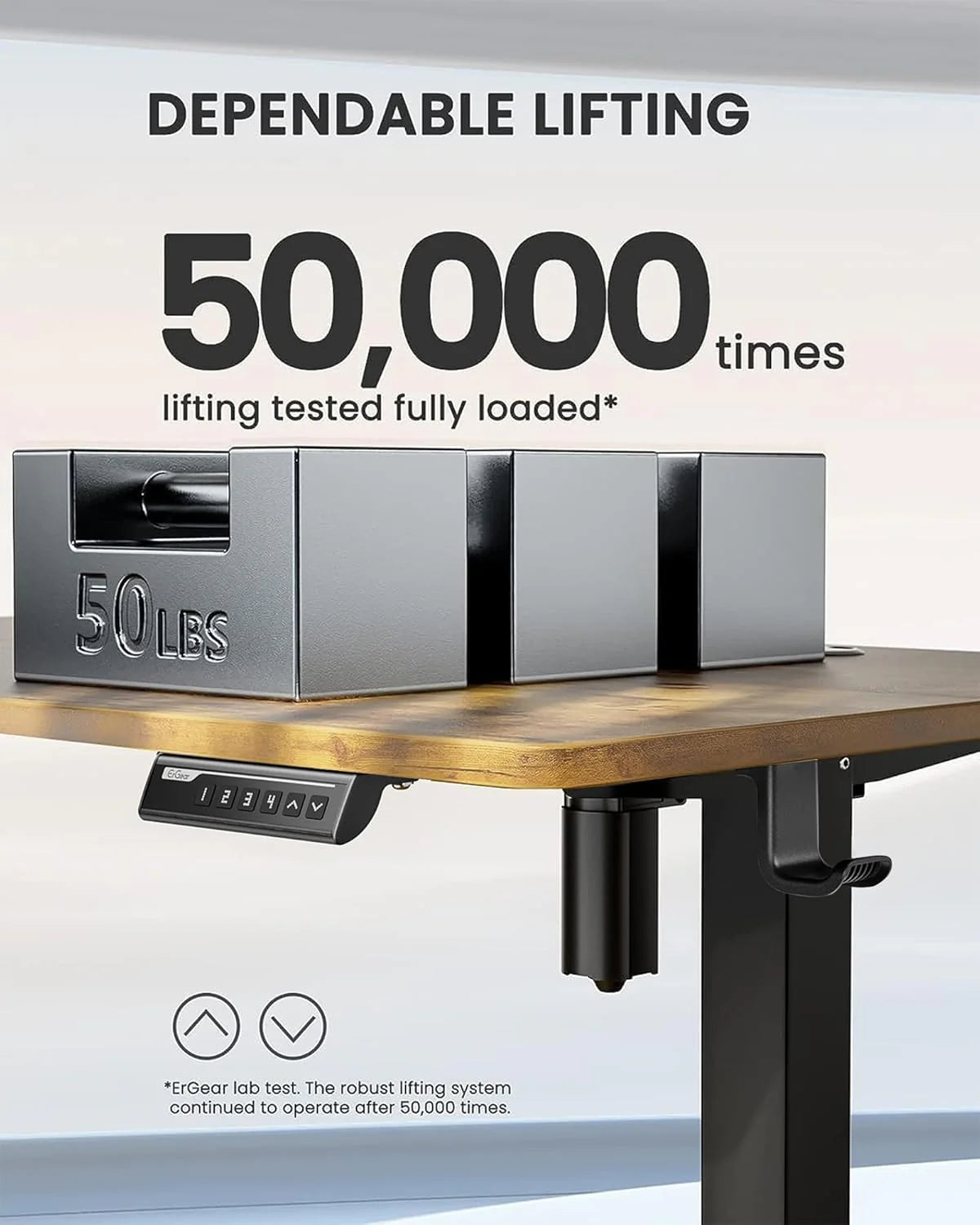 Height Adjustable Electric Standing Desk 47.2 x 23.6 Inches