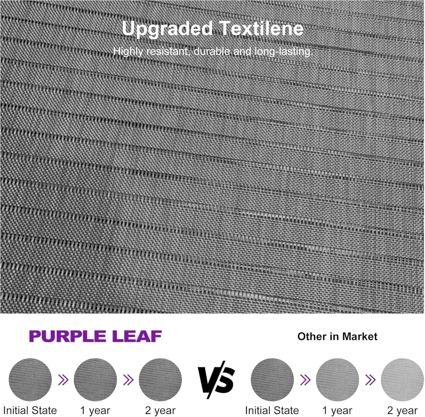 PURPLE LEAF Patio Tanning Lounge Chair Set with Face Down Hole Outdoor Aluminum Adjustable Reclining Chairs Wheels Pillows and Table for Poolside Beach Sunbathing Lounger, Beige