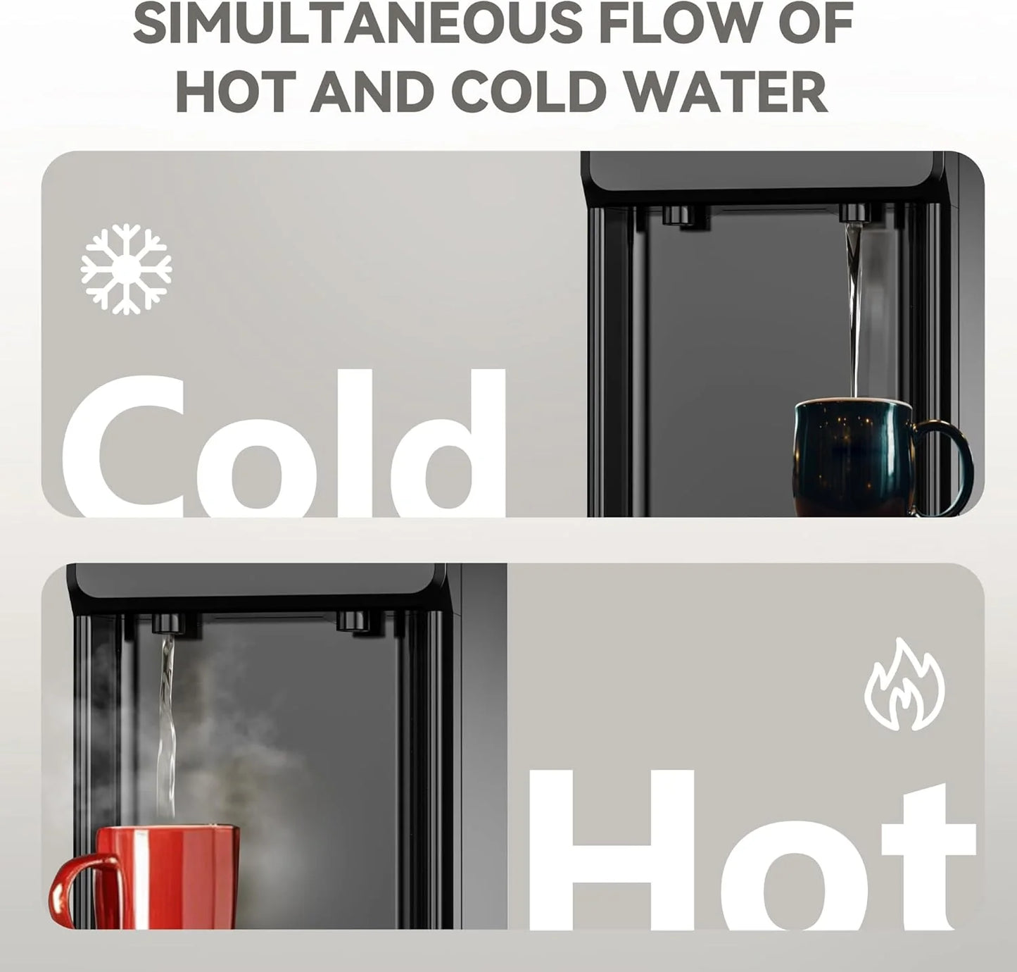 EUHOMY cold water and cold water distributor Safety lock Cold water configuration