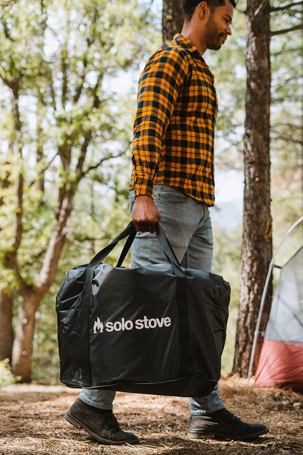 Solo Stove Bonfire 2.0 with Stand, 19.5 Inch Smokeless Fire Pit with Removable Ash Pan - Portable Outdoor Fire Pit - Stainless Steel Wood Burning Fireplace, Ideal for 4-6 People, 21.75 lbs