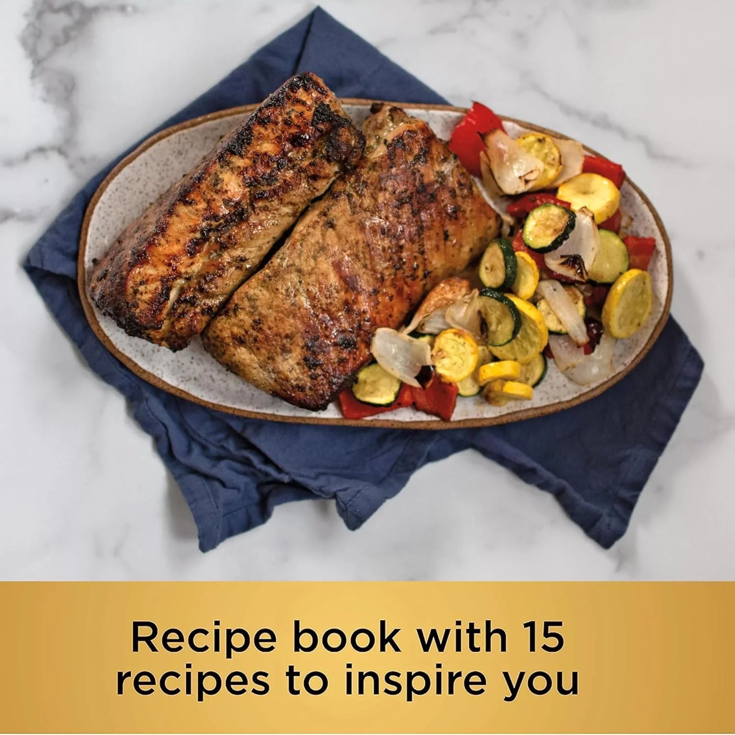 Ninja Foodi Smart XL 6-in-1 Indoor Grill with Air Fry, Bake, Roast, Broil, and Dehydrate, Smart Thermometer