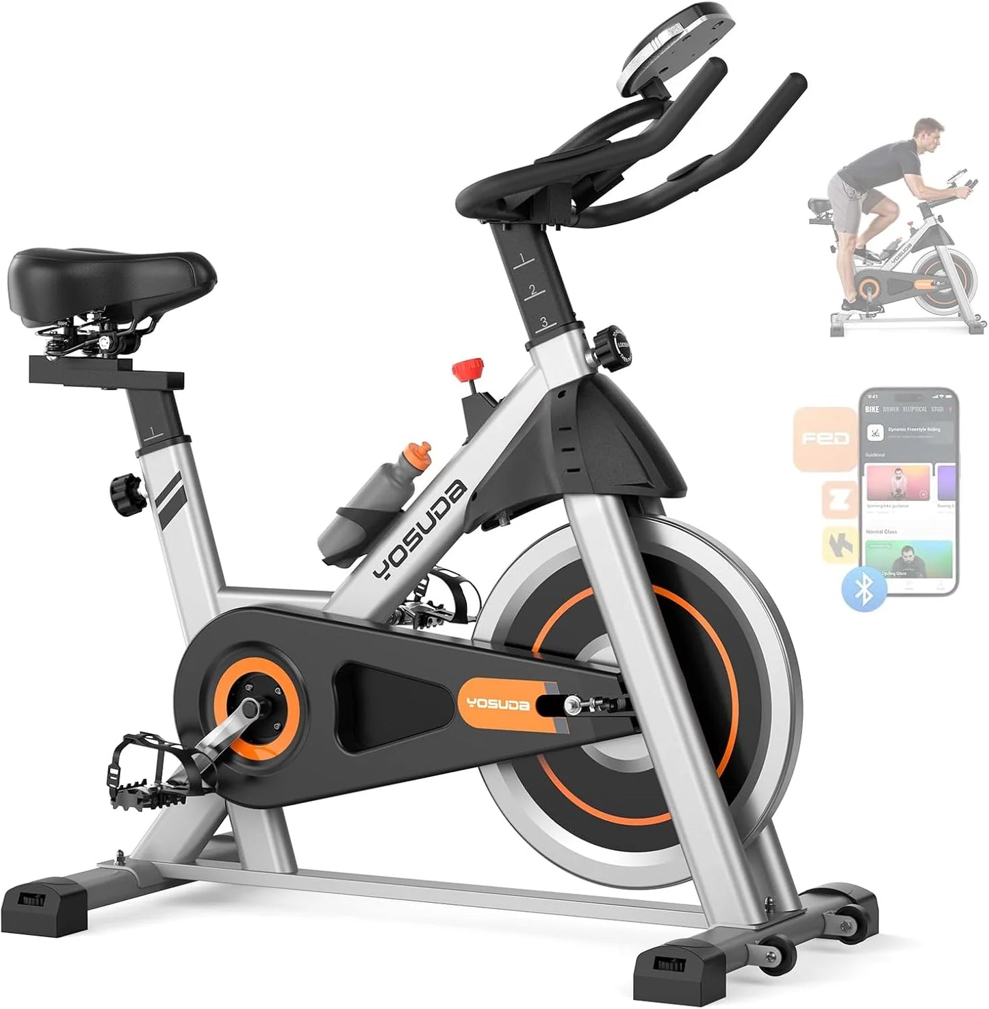 Arita brand fitness bicycle Home fixed fitness treadmill Low noise design, tablet stand