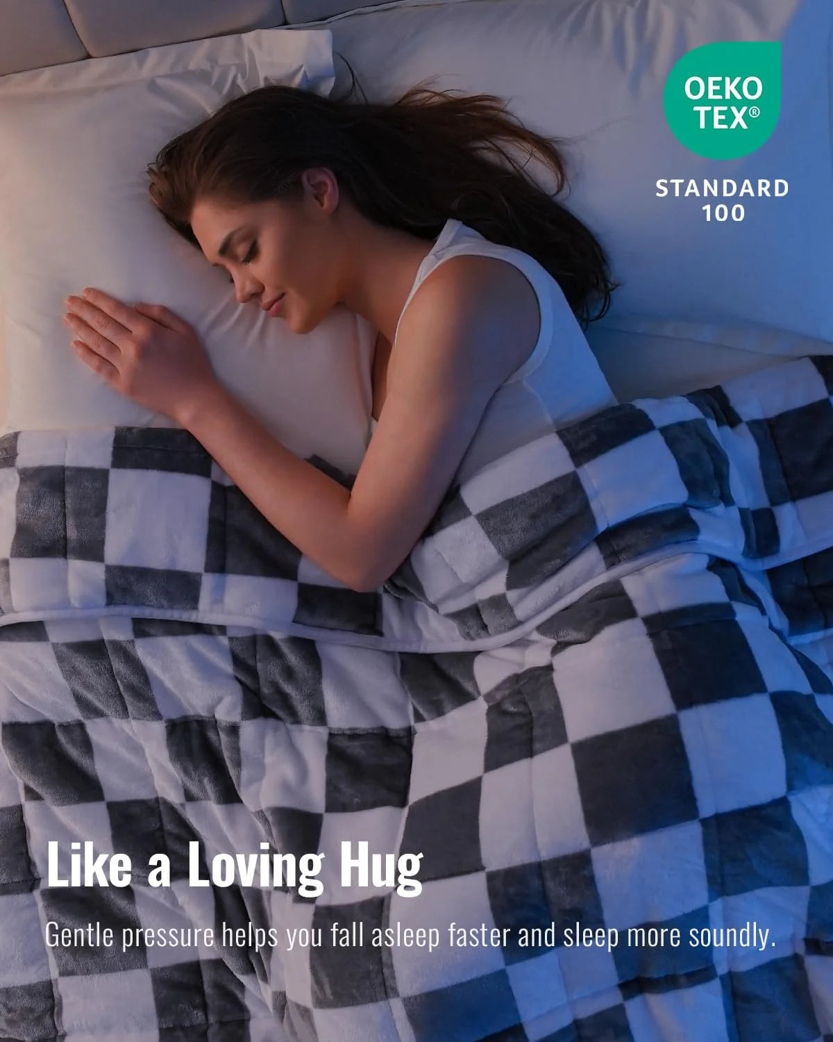 Weighted Blanket Queen Size 15lbs 60x80 inches with Soft Plush Fleece