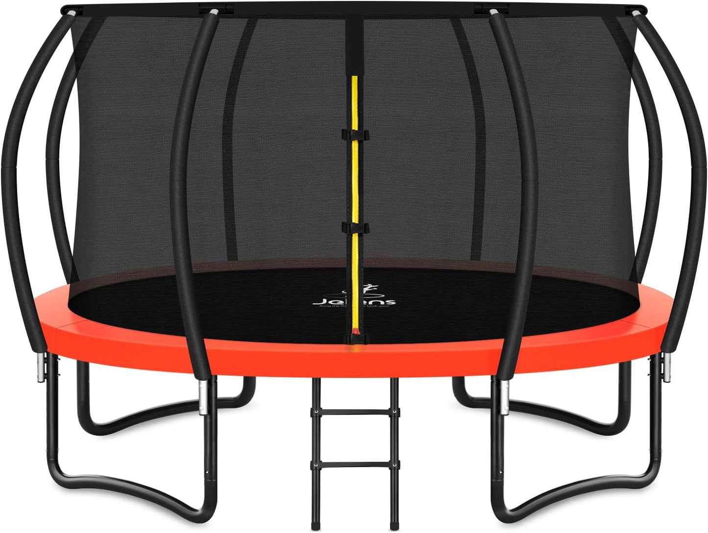 Trampoline 8FT 10FT 12FT 14FT 16FT, Recreational Trampolines with Enclosure Net and Ladder, Outdoor Anti-Rust Trampolines for Kids and Adults, ASTM Approved