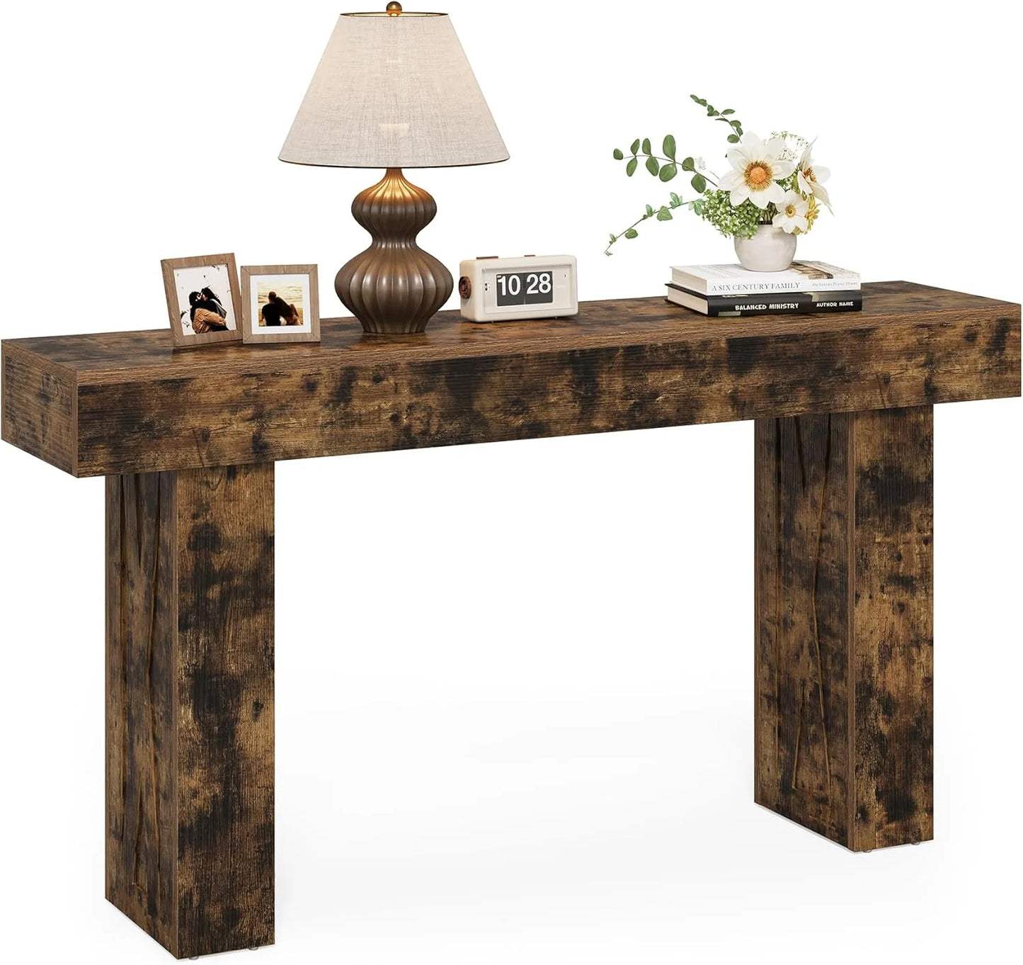 63-Inch Narrow Console Table Modern Sofa Table for Hallway