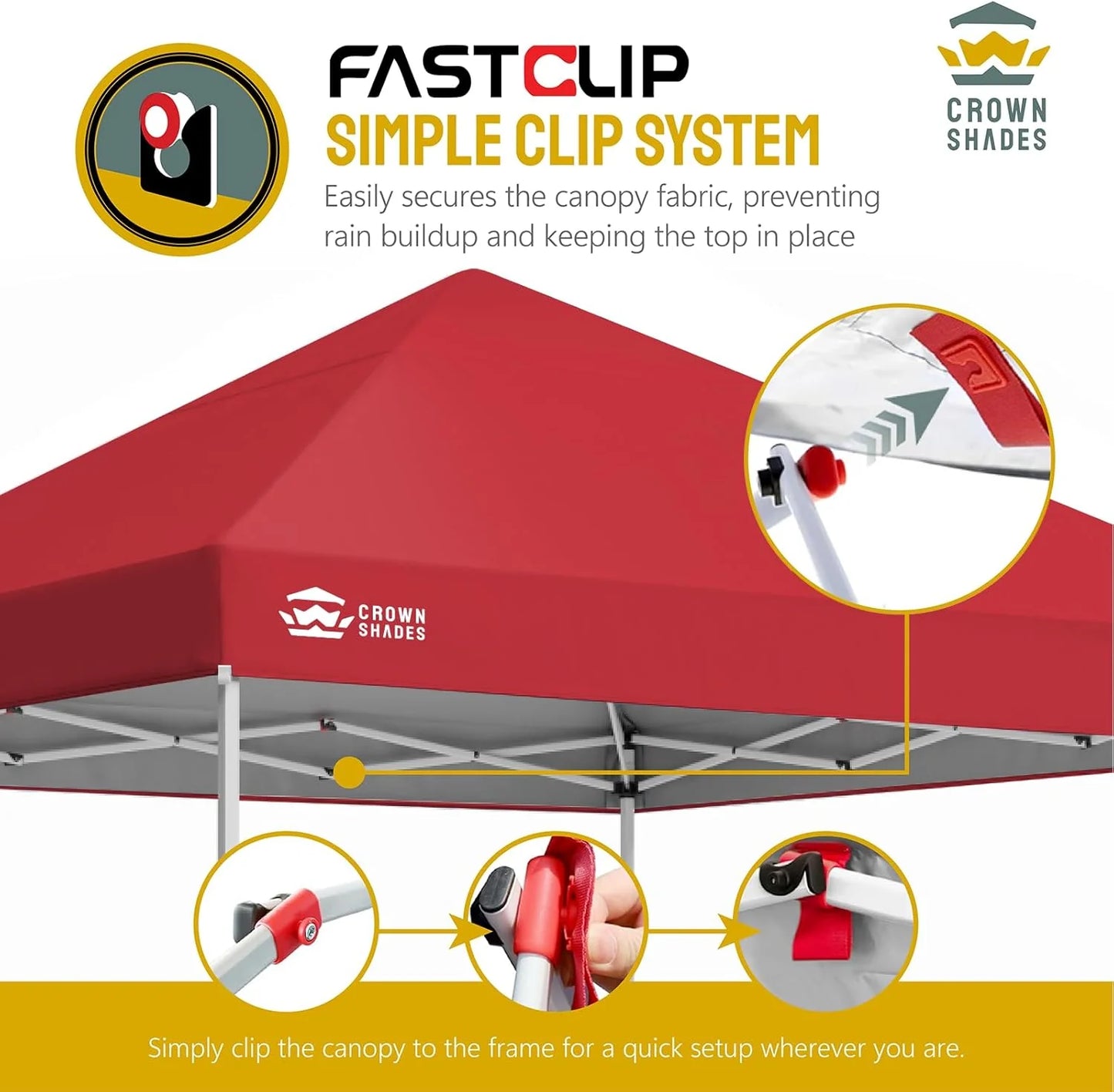 10x10 Pop-Up Awning - One-Click Installation Beach Tent - Outdoor Sunshade Silver Coated Top, 3 Heights and 4 Sand Pockets