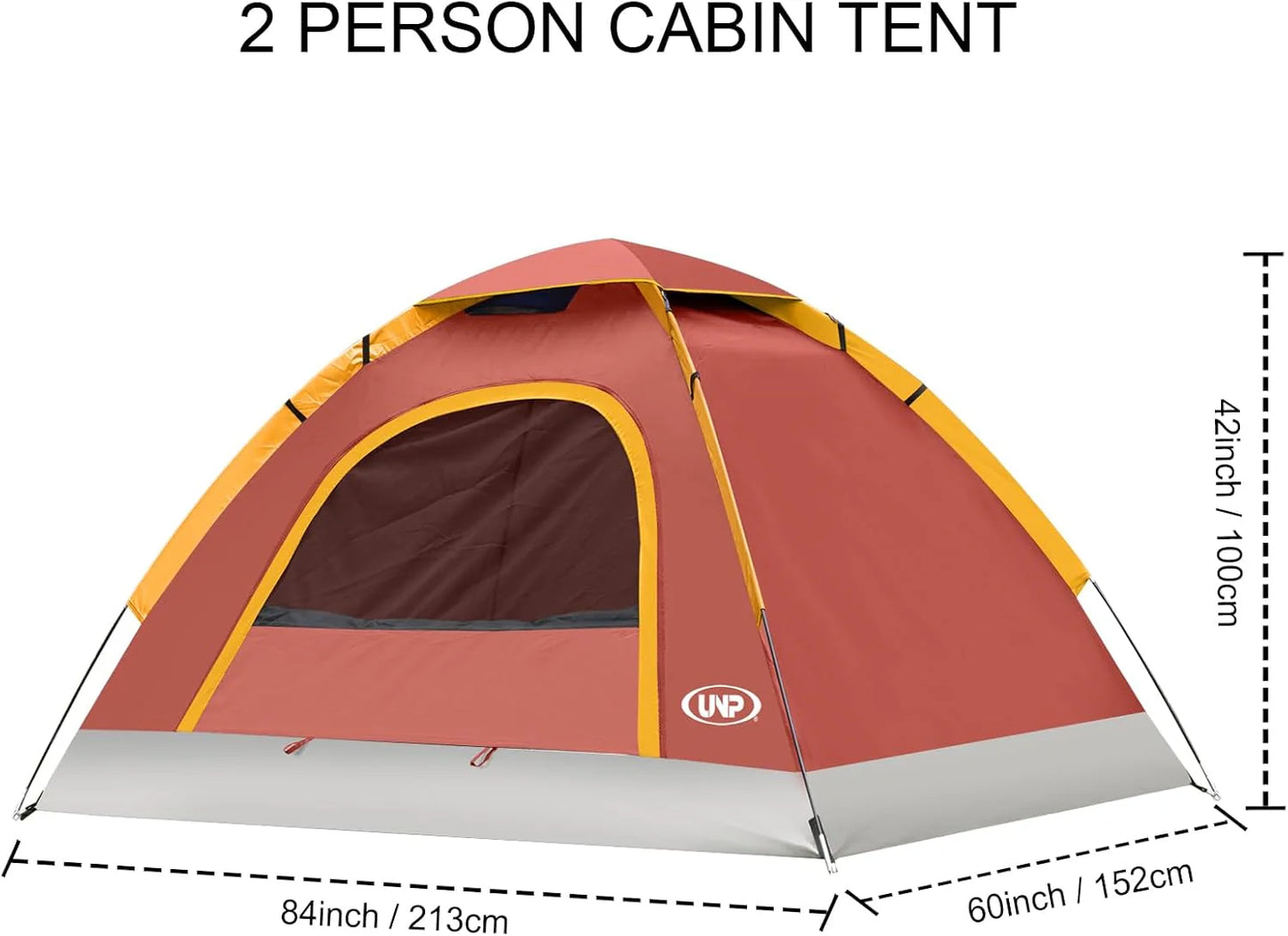 Camping Tent 2/3/4/6 Person Dome Tent Portable Camping Tent for Outdoor and Backpacking Beach