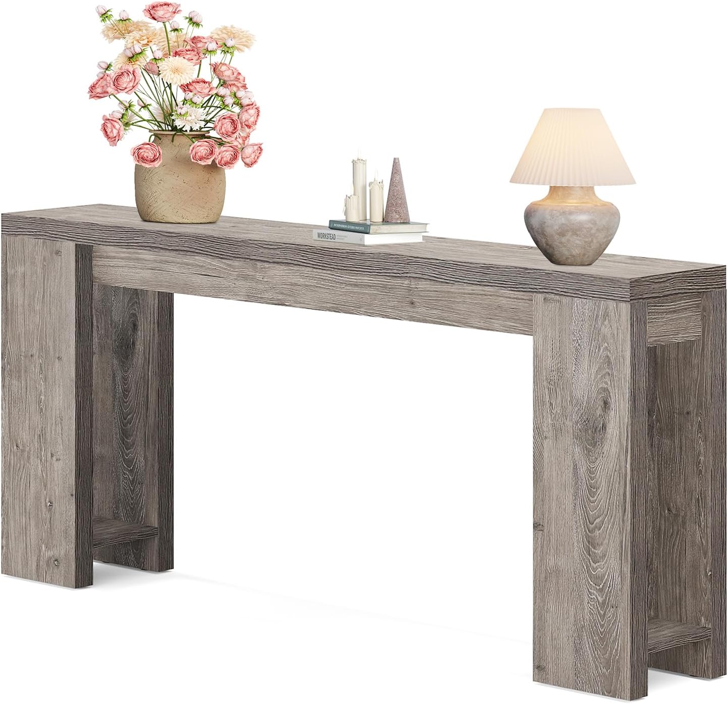 70.9-Inch Long Console Table Narrow Sofa Table Behind The Couch