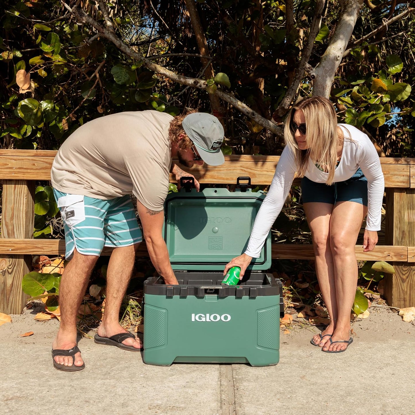 Igloo 52Qt Wheeled Cooler, Insulated Hard Shell Ice Chest